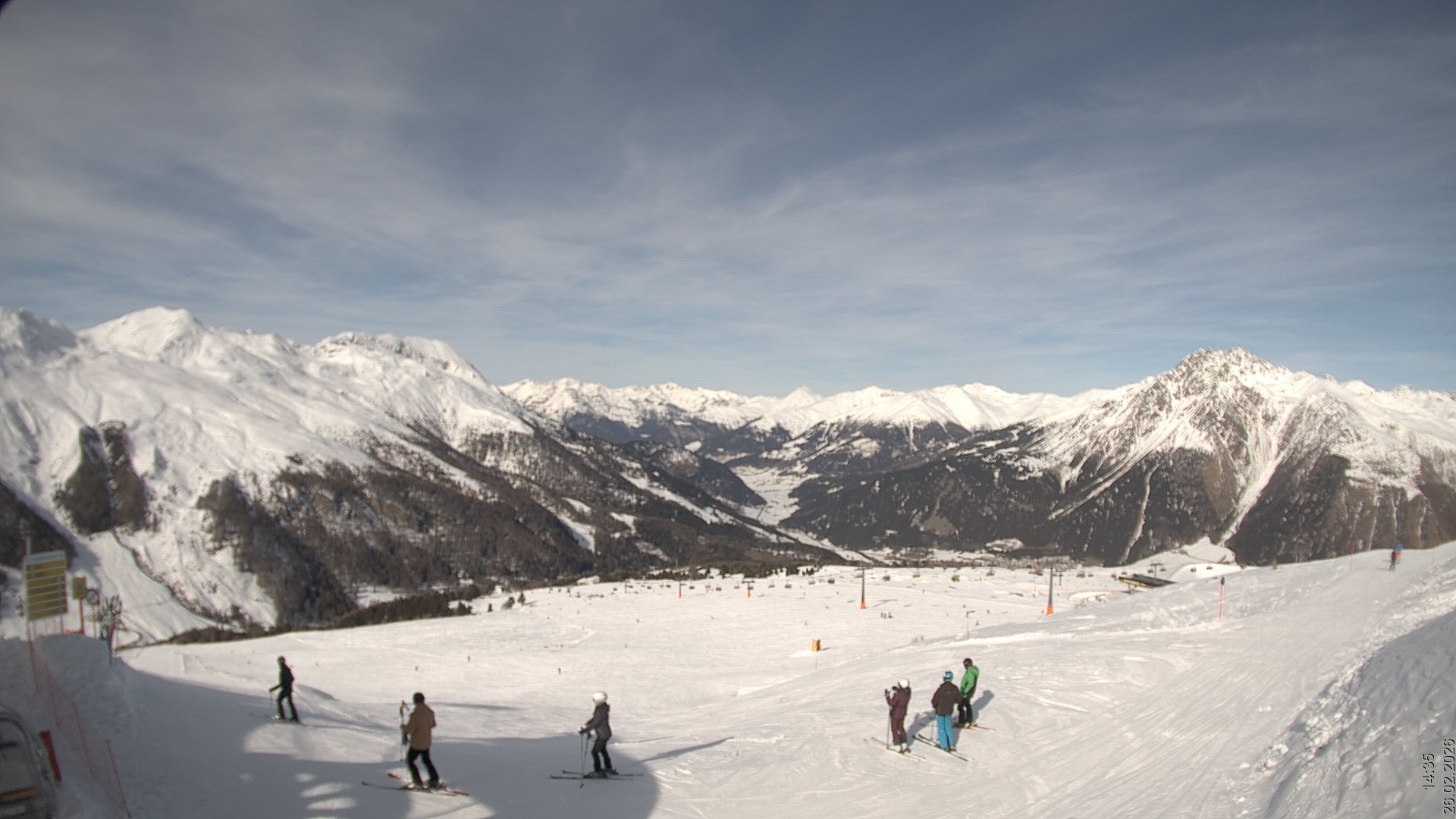 Archived image Webcam View Rojen Mountain, Vinschgau