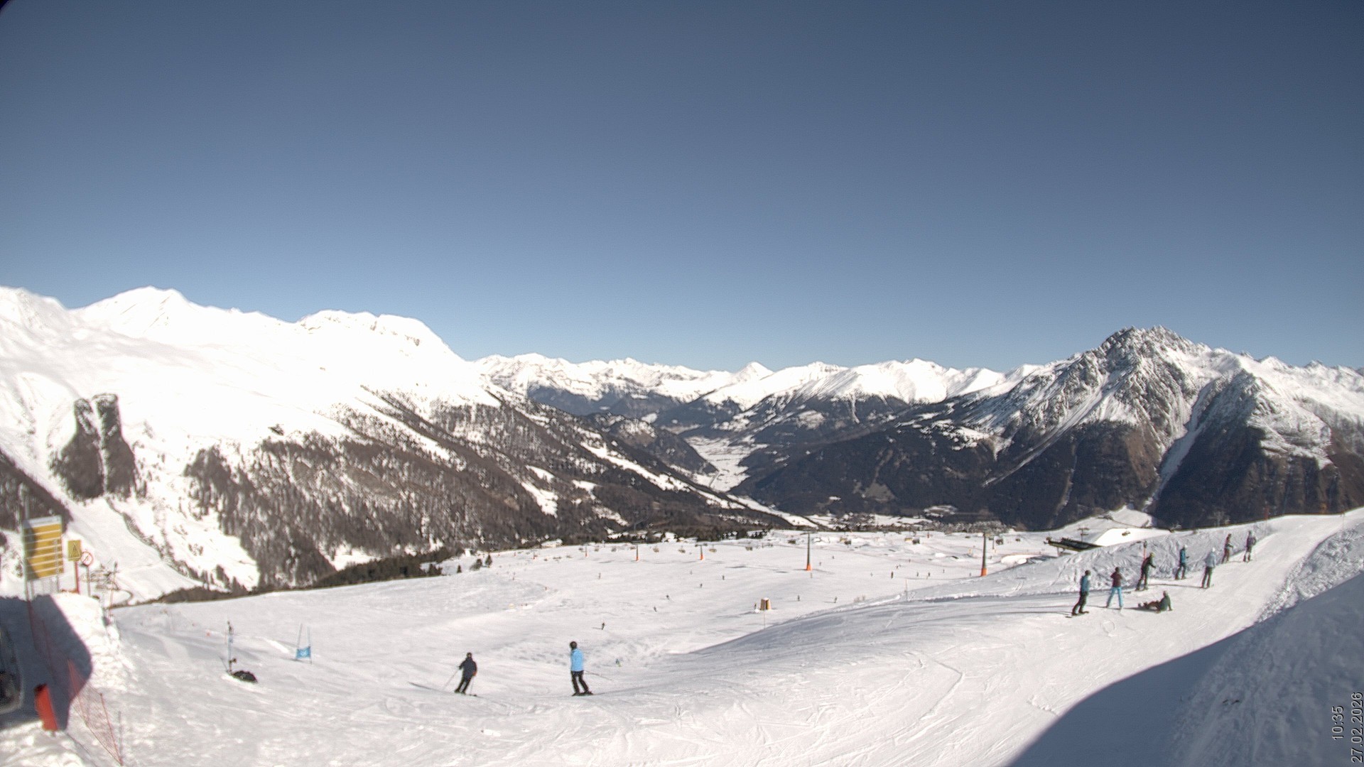 Archiv Foto Webcam Blick vom Rojen - Vinschgau