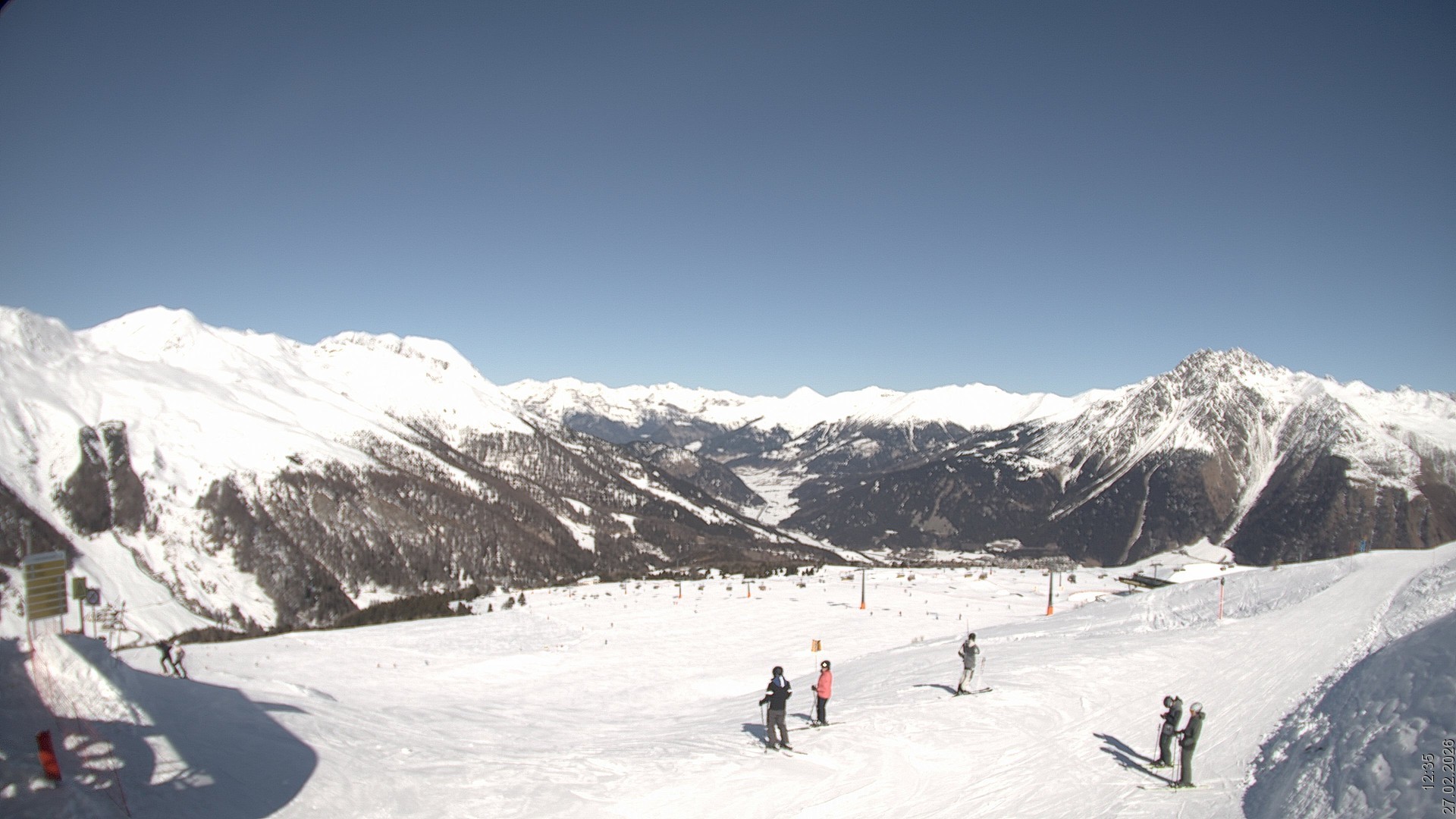 Archiv Foto Webcam Blick vom Rojen - Vinschgau