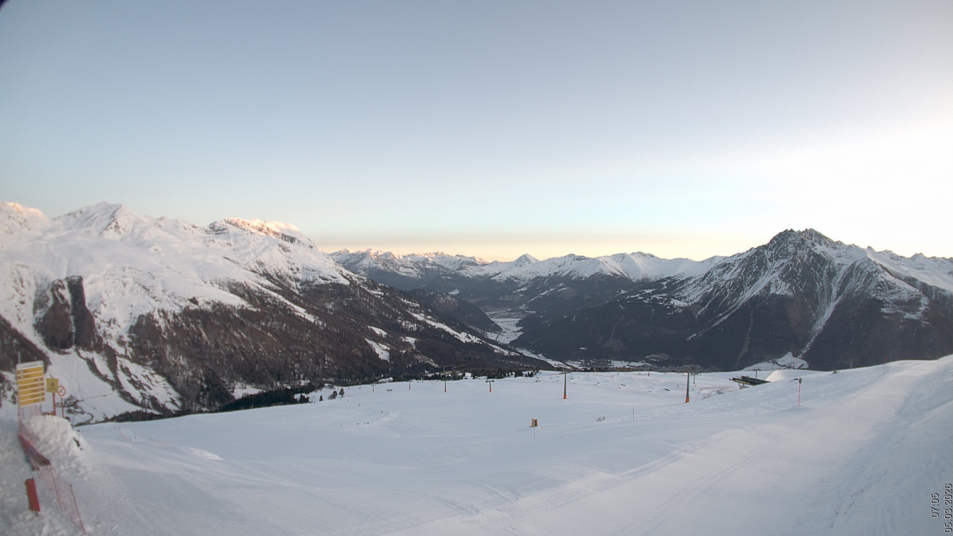 Archived image Webcam View Rojen Mountain, Vinschgau