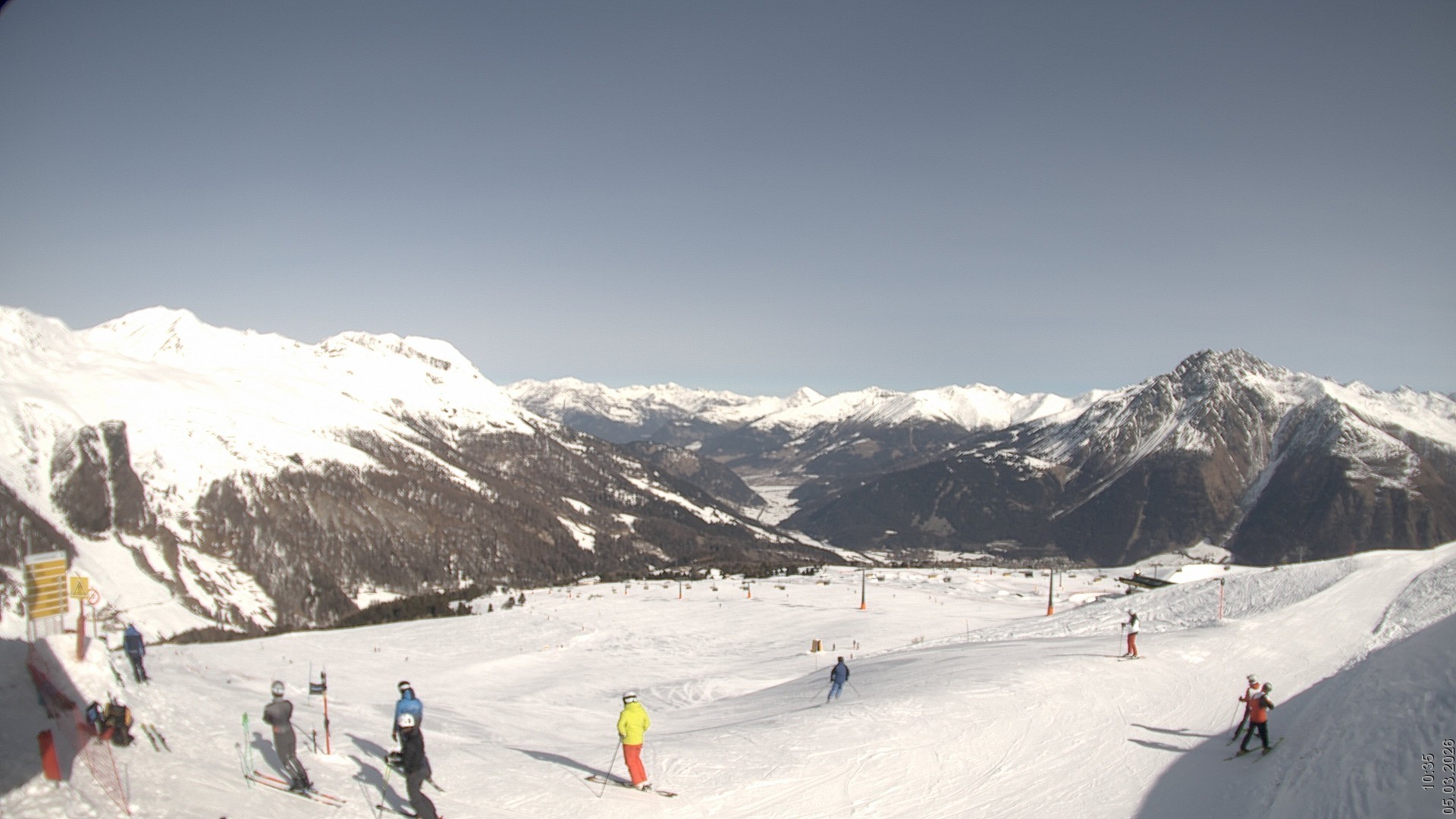 Archived image Webcam View Rojen Mountain, Vinschgau