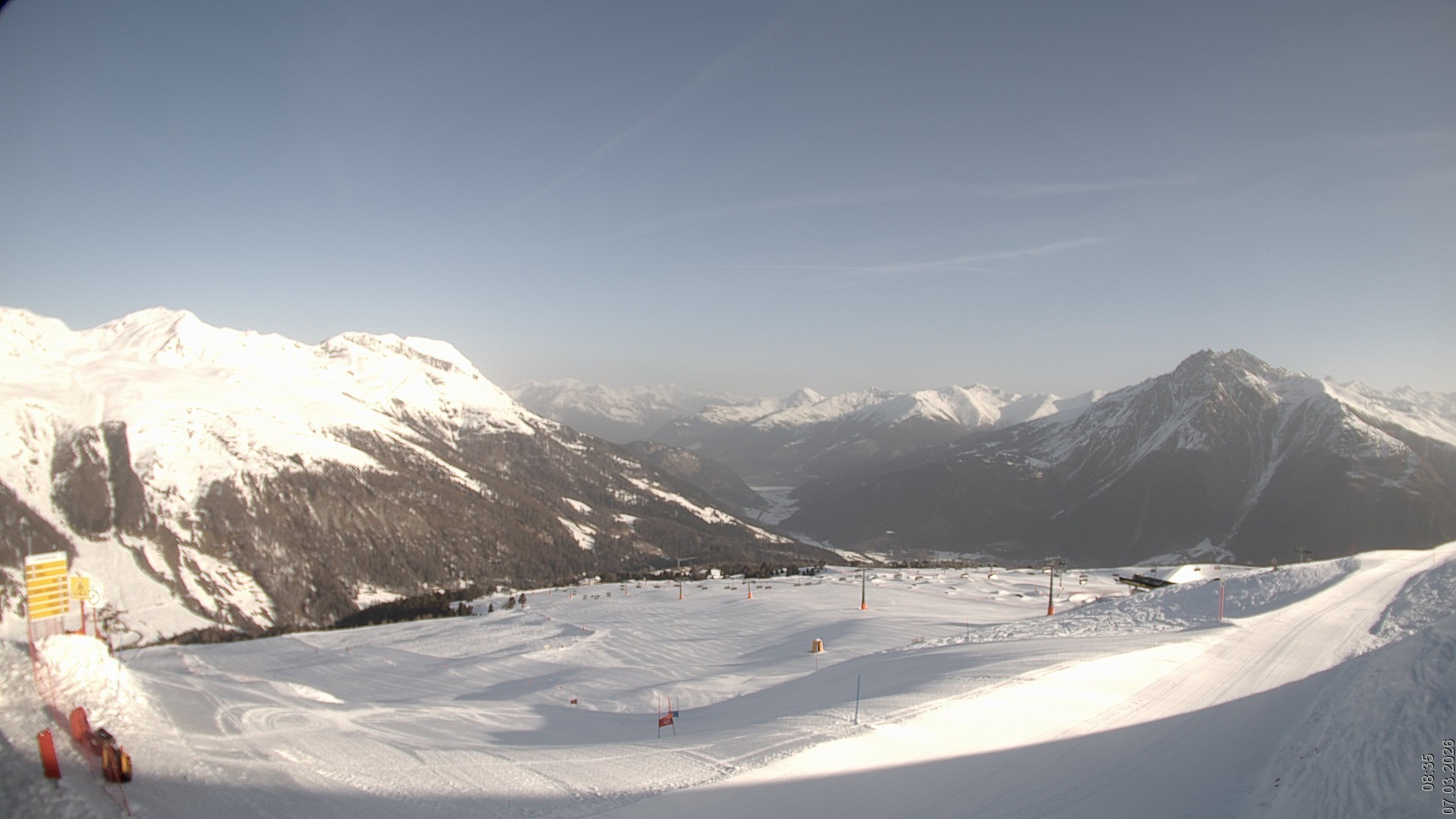 Archiv Foto Webcam Blick vom Rojen - Vinschgau
