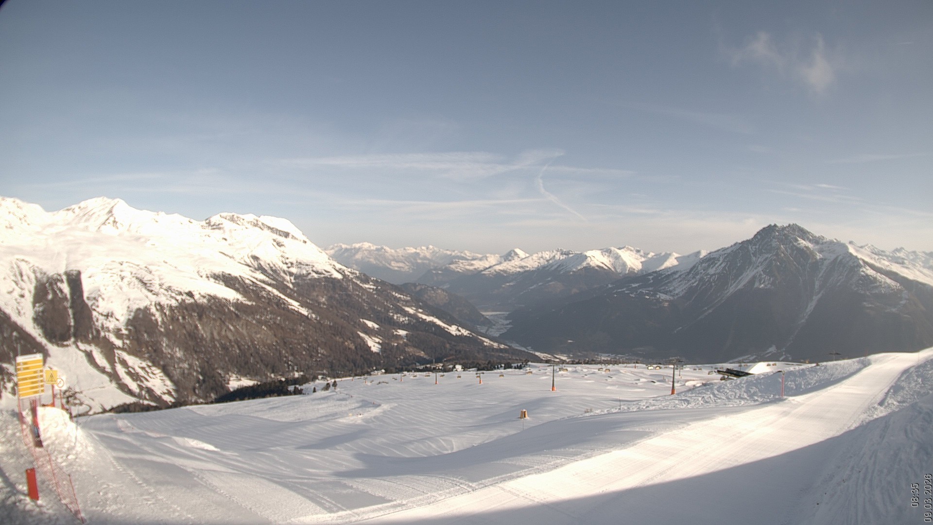 Archiv Foto Webcam Blick vom Rojen - Vinschgau