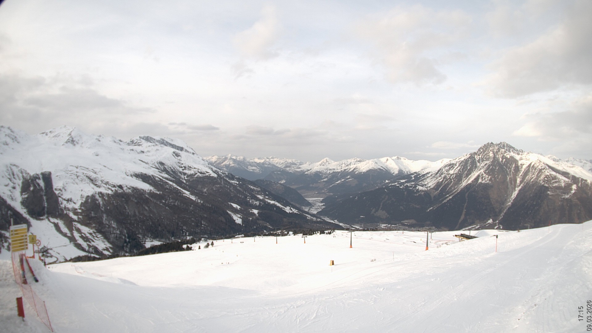 Archiv Foto Webcam Blick vom Rojen - Vinschgau