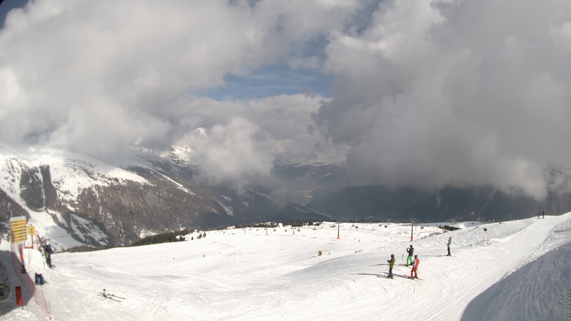 Archived image Webcam View Rojen Mountain, Vinschgau
