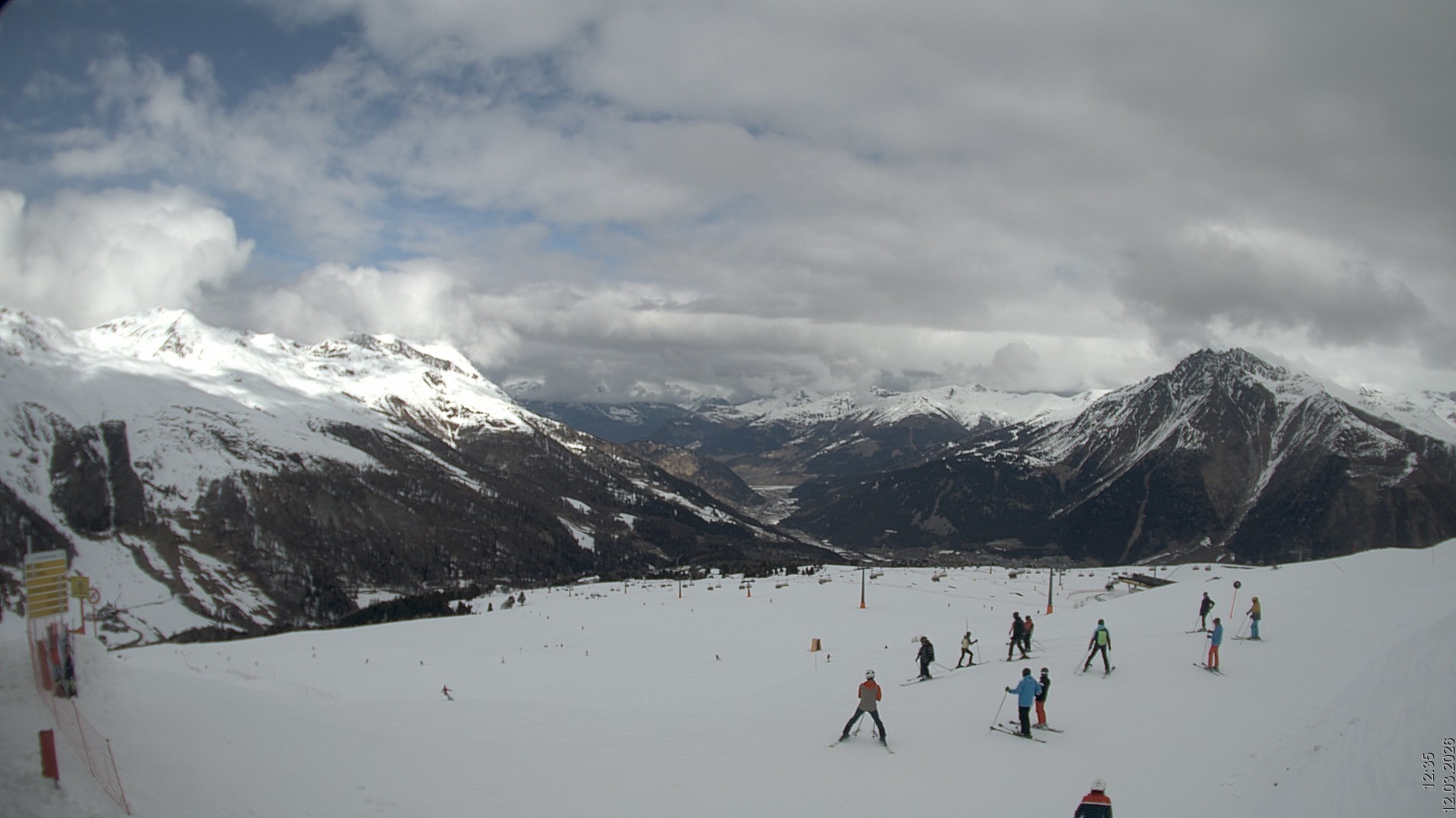 Archiv Foto Webcam Blick vom Rojen - Vinschgau