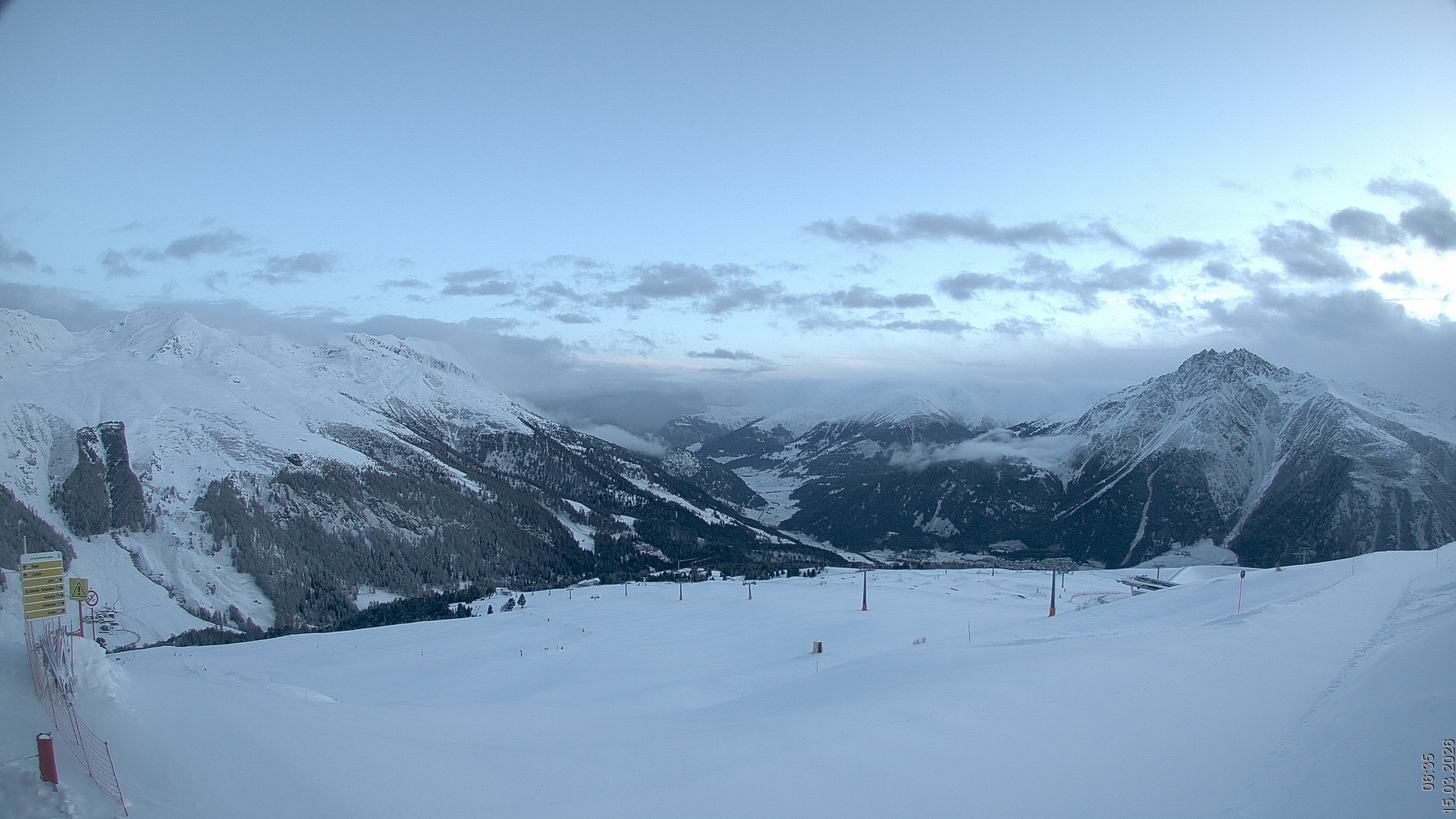 Archiv Foto Webcam Blick vom Rojen - Vinschgau