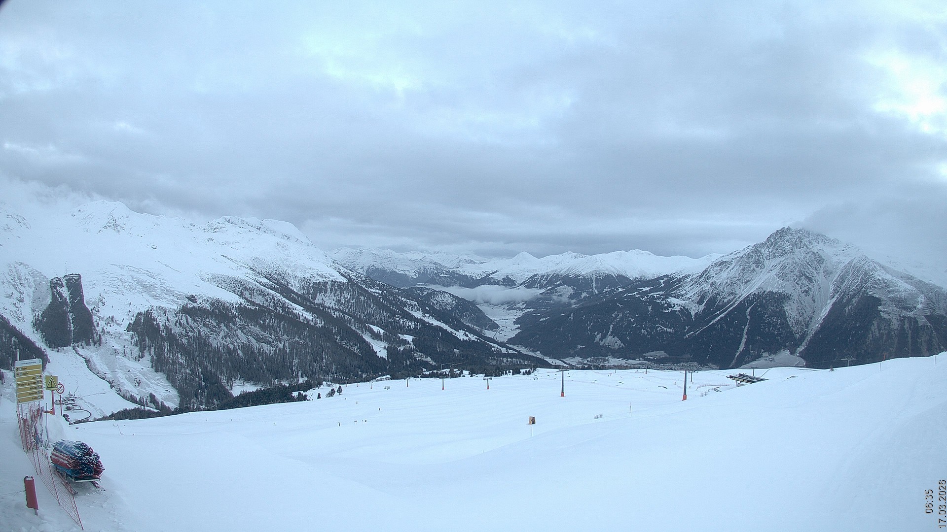 Archived image Webcam View Rojen Mountain, Vinschgau