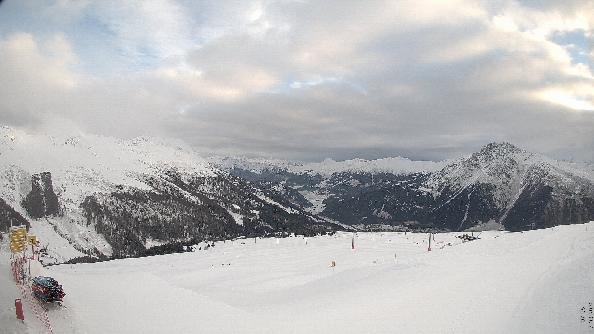 Archived image Webcam View Rojen Mountain, Vinschgau