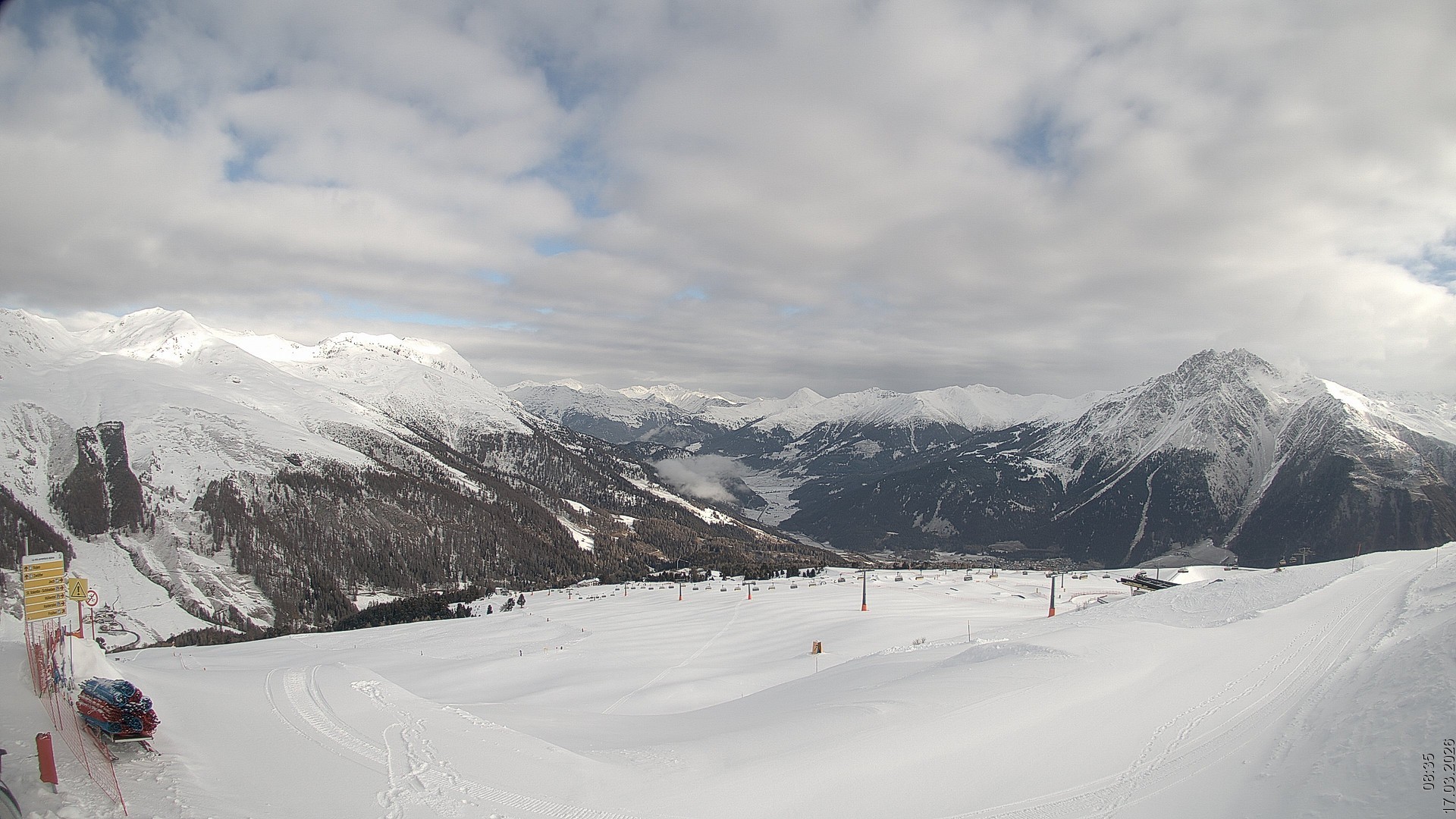 Archived image Webcam View Rojen Mountain, Vinschgau