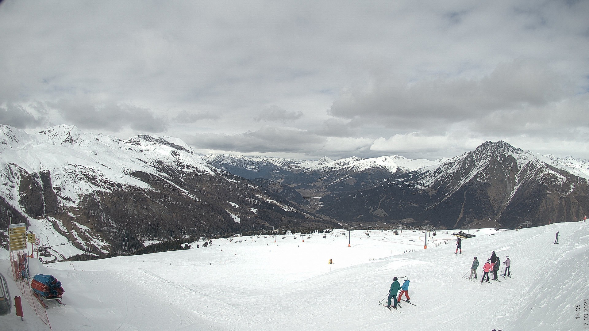 Archived image Webcam View Rojen Mountain, Vinschgau