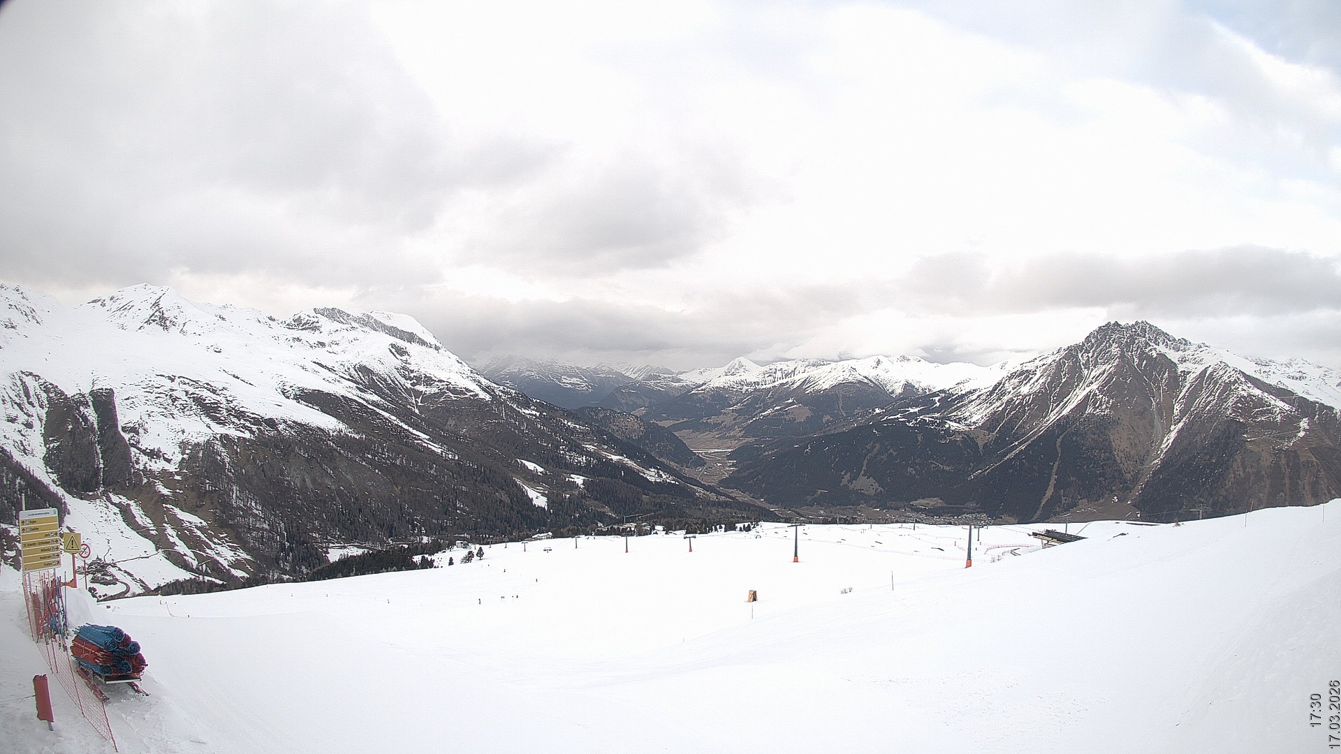 Archiv Foto Webcam Blick vom Rojen - Vinschgau