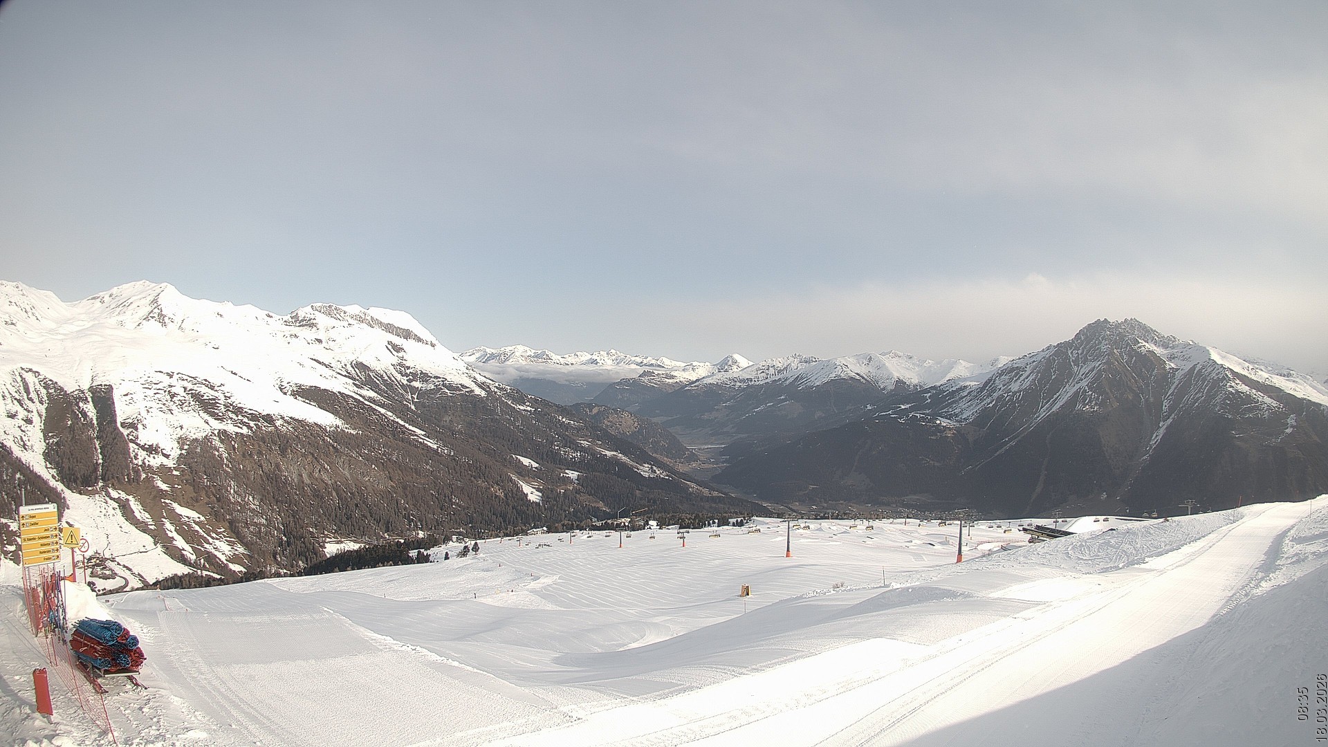 Archived image Webcam View Rojen Mountain, Vinschgau