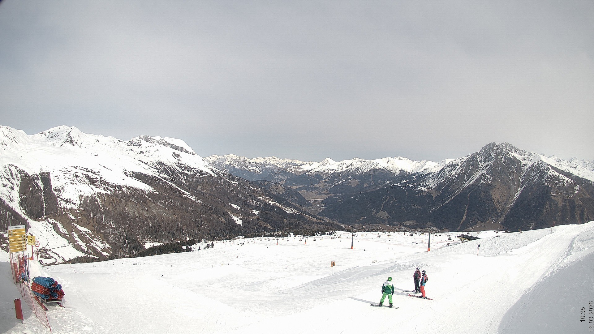 Archived image Webcam View Rojen Mountain, Vinschgau