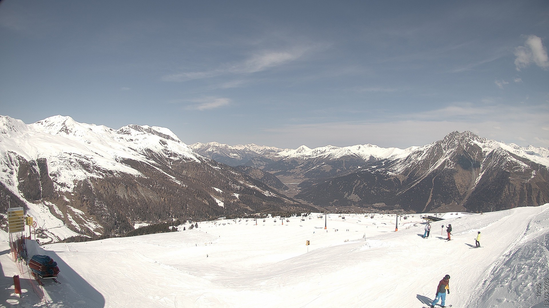 Archived image Webcam View Rojen Mountain, Vinschgau