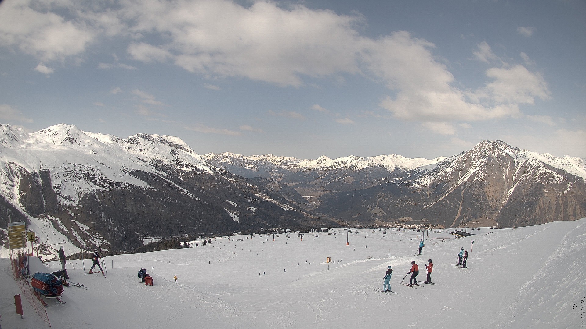 Archived image Webcam View Rojen Mountain, Vinschgau