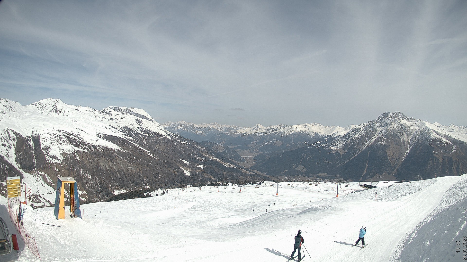 Archived image Webcam View Rojen Mountain, Vinschgau