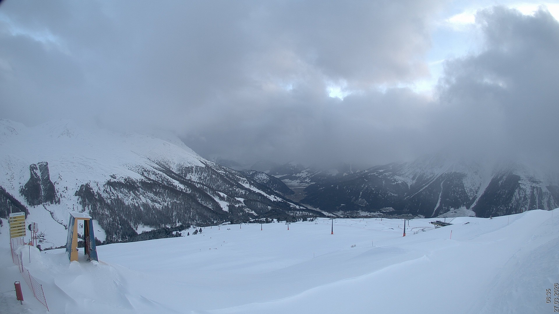 Archived image Webcam View Rojen Mountain, Vinschgau