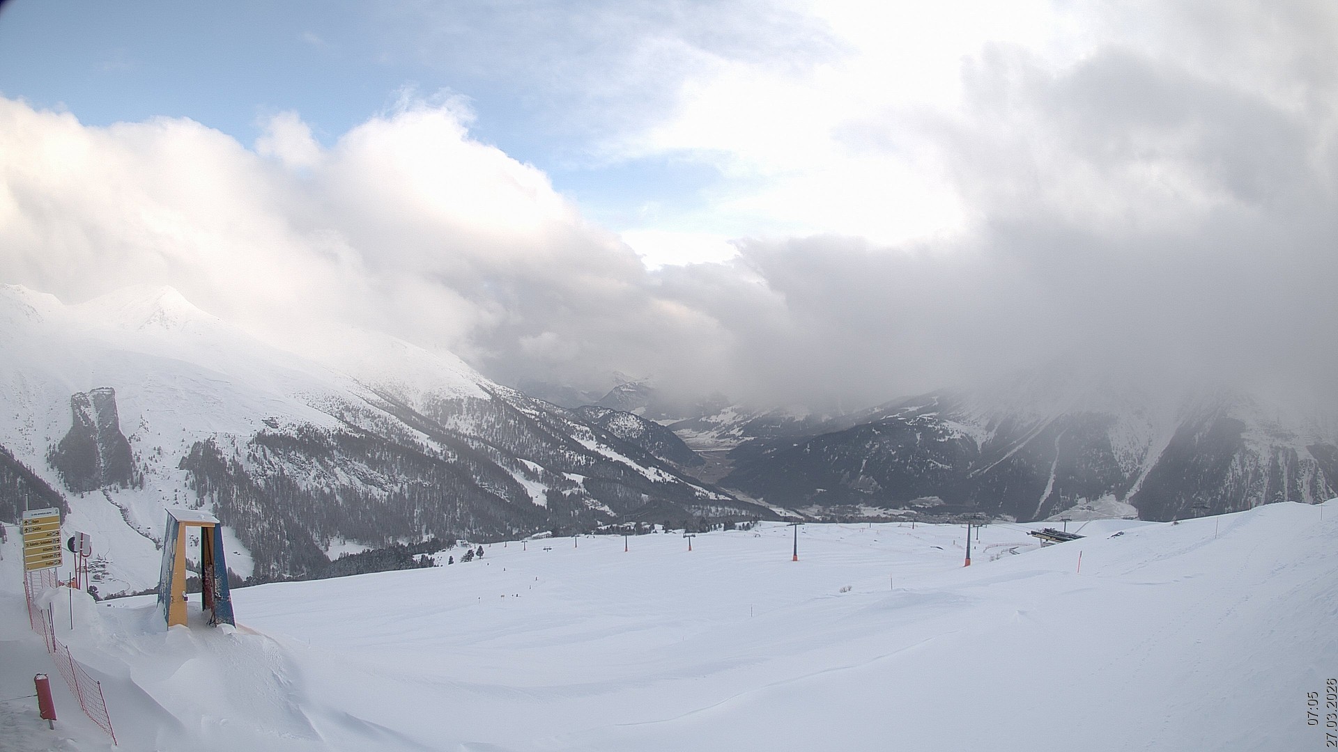 Archived image Webcam View Rojen Mountain, Vinschgau