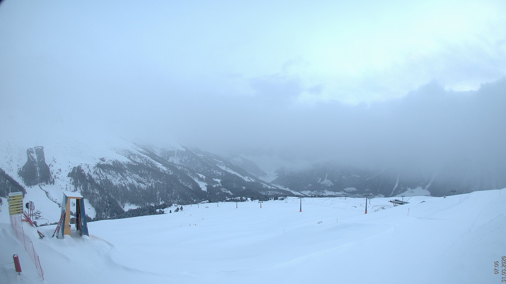 Archived image Webcam View Rojen Mountain, Vinschgau