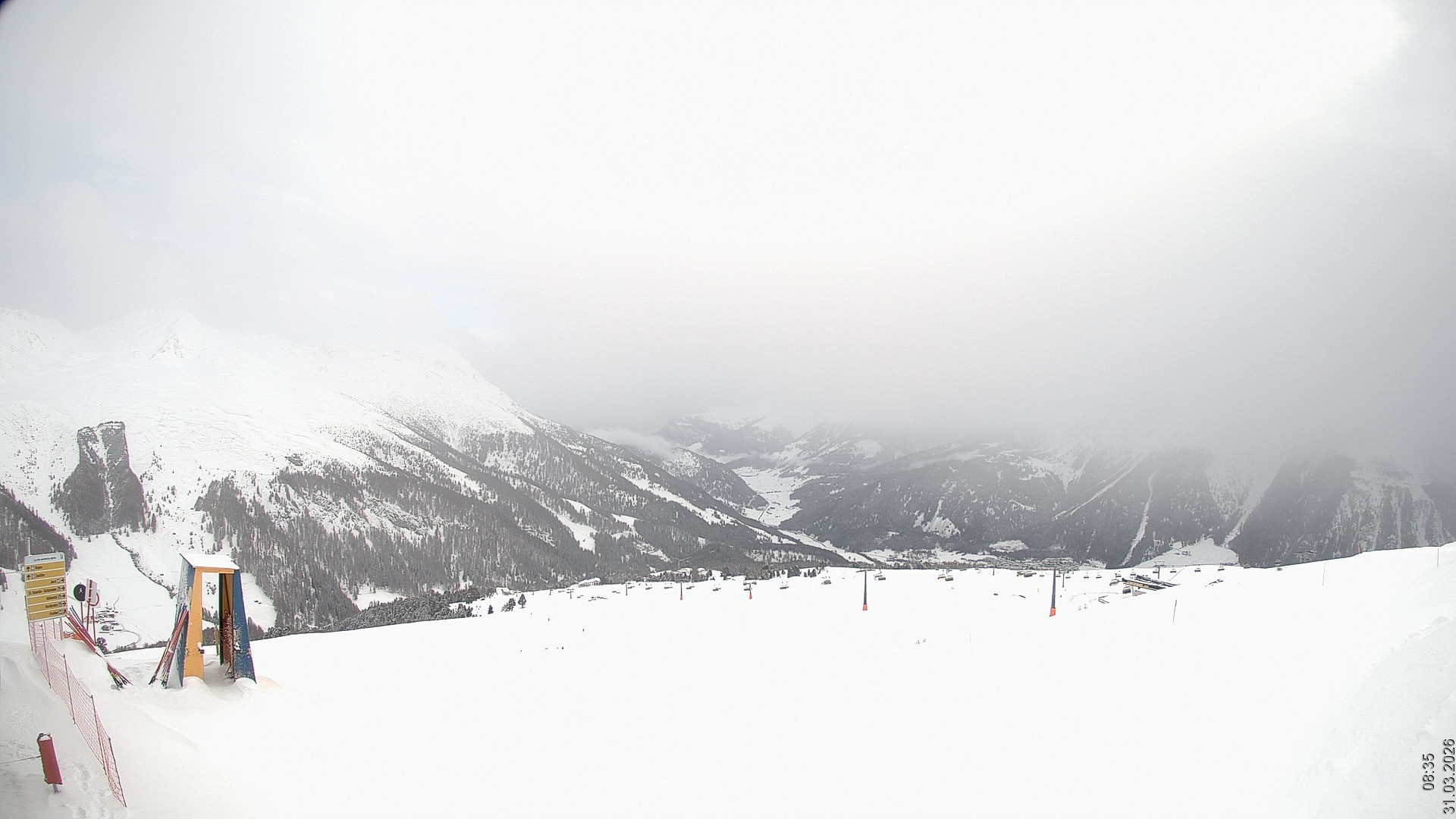 Archived image Webcam View Rojen Mountain, Vinschgau