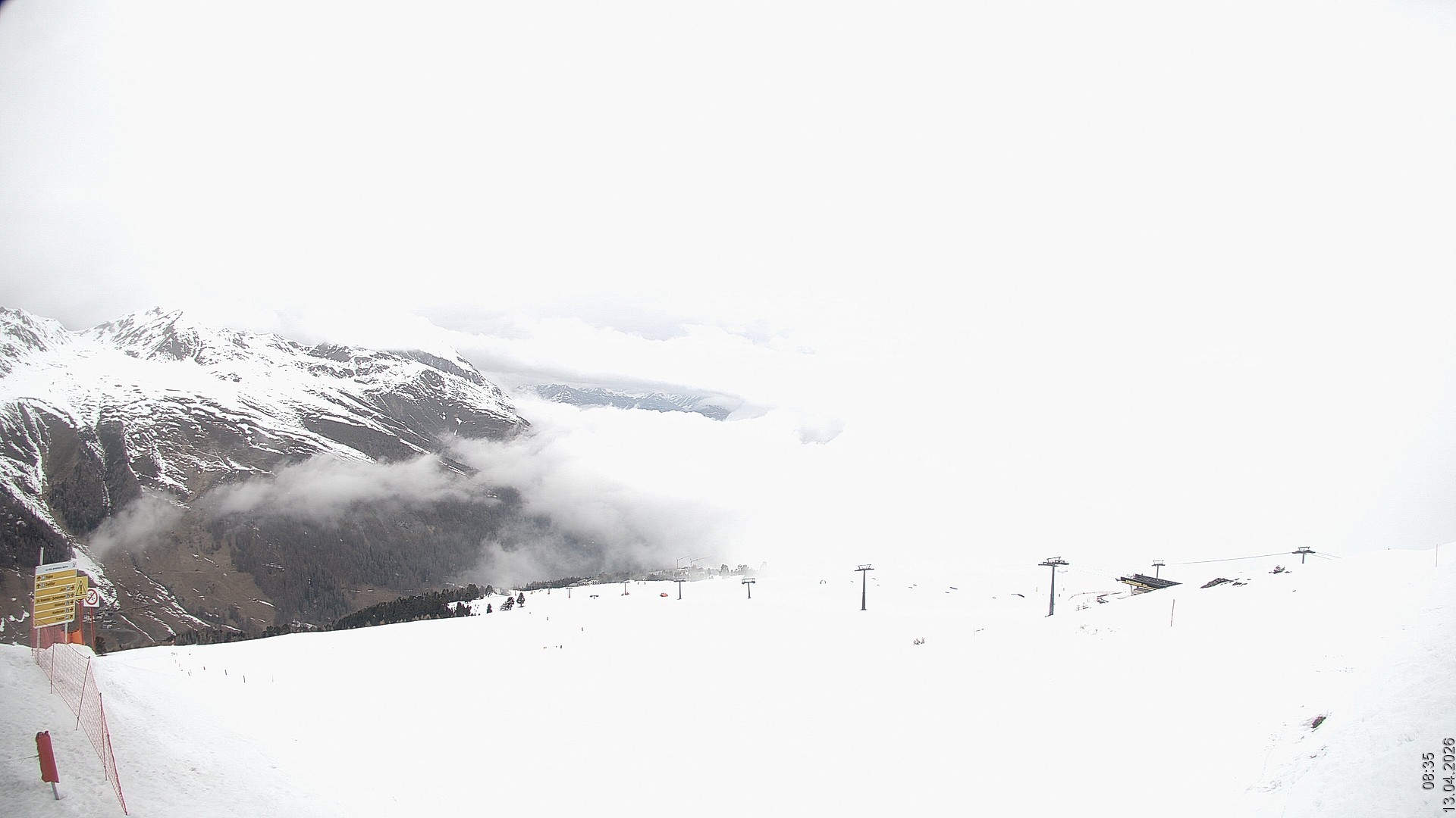 Archived image Webcam View Rojen Mountain, Vinschgau