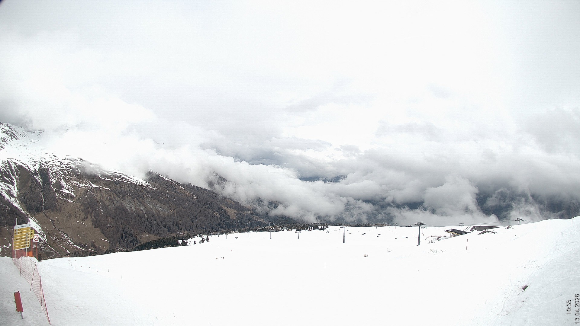 Archived image Webcam View Rojen Mountain, Vinschgau