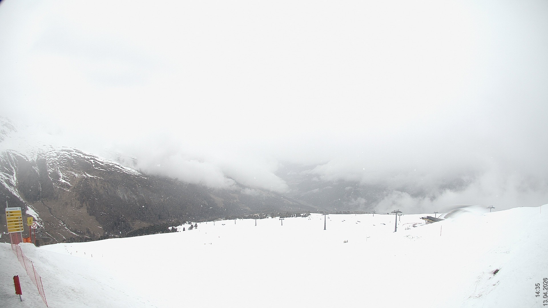 Archiv Foto Webcam Blick vom Rojen - Vinschgau