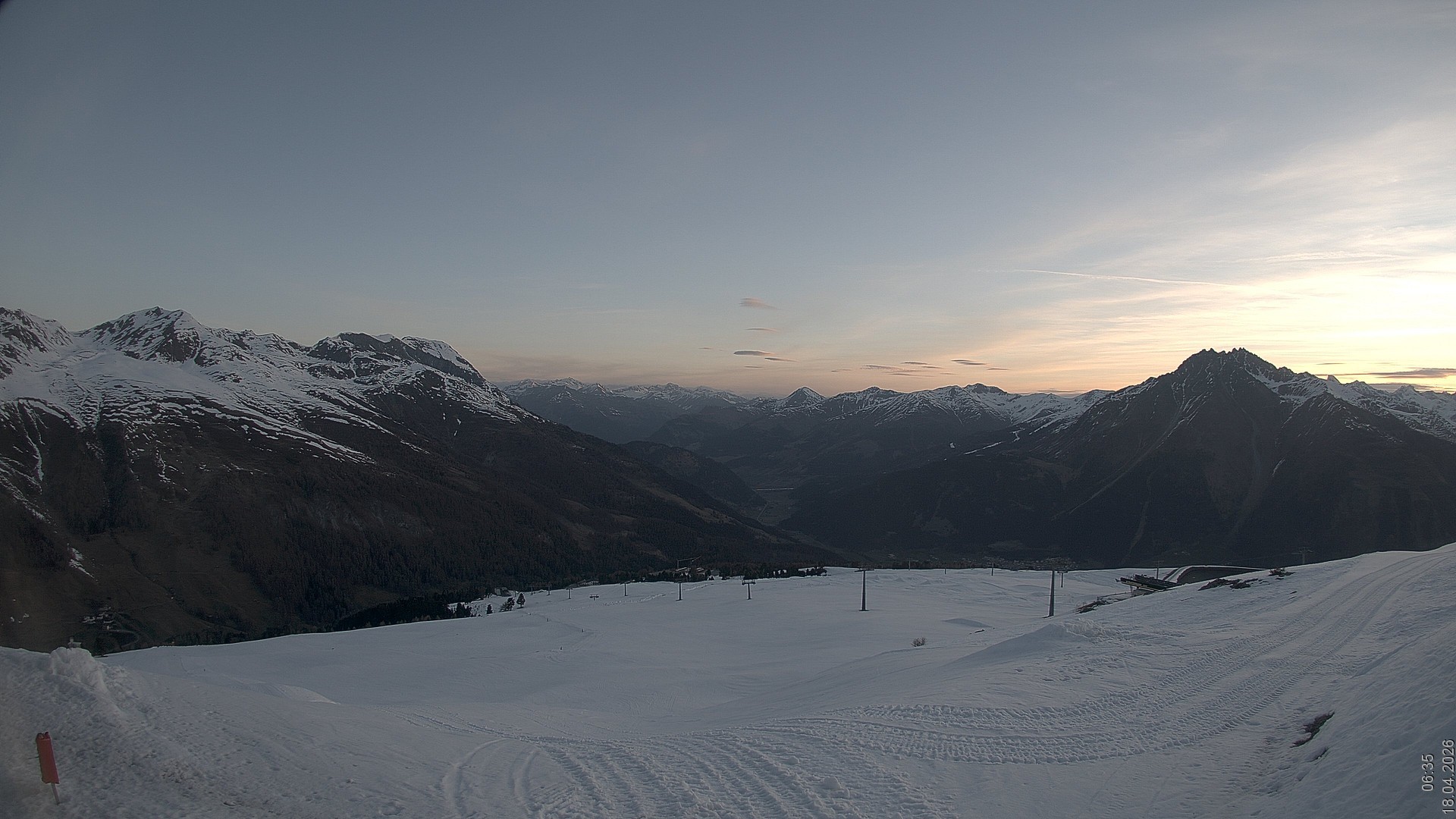 Archived image Webcam View Rojen Mountain, Vinschgau