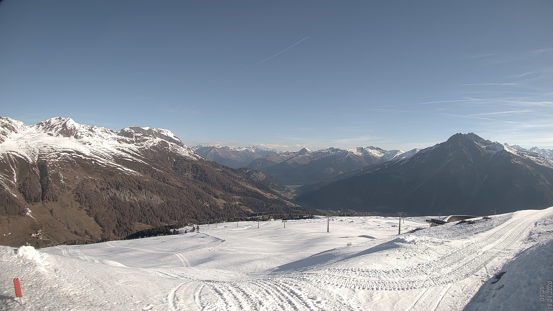 Archived image Webcam View Rojen Mountain, Vinschgau