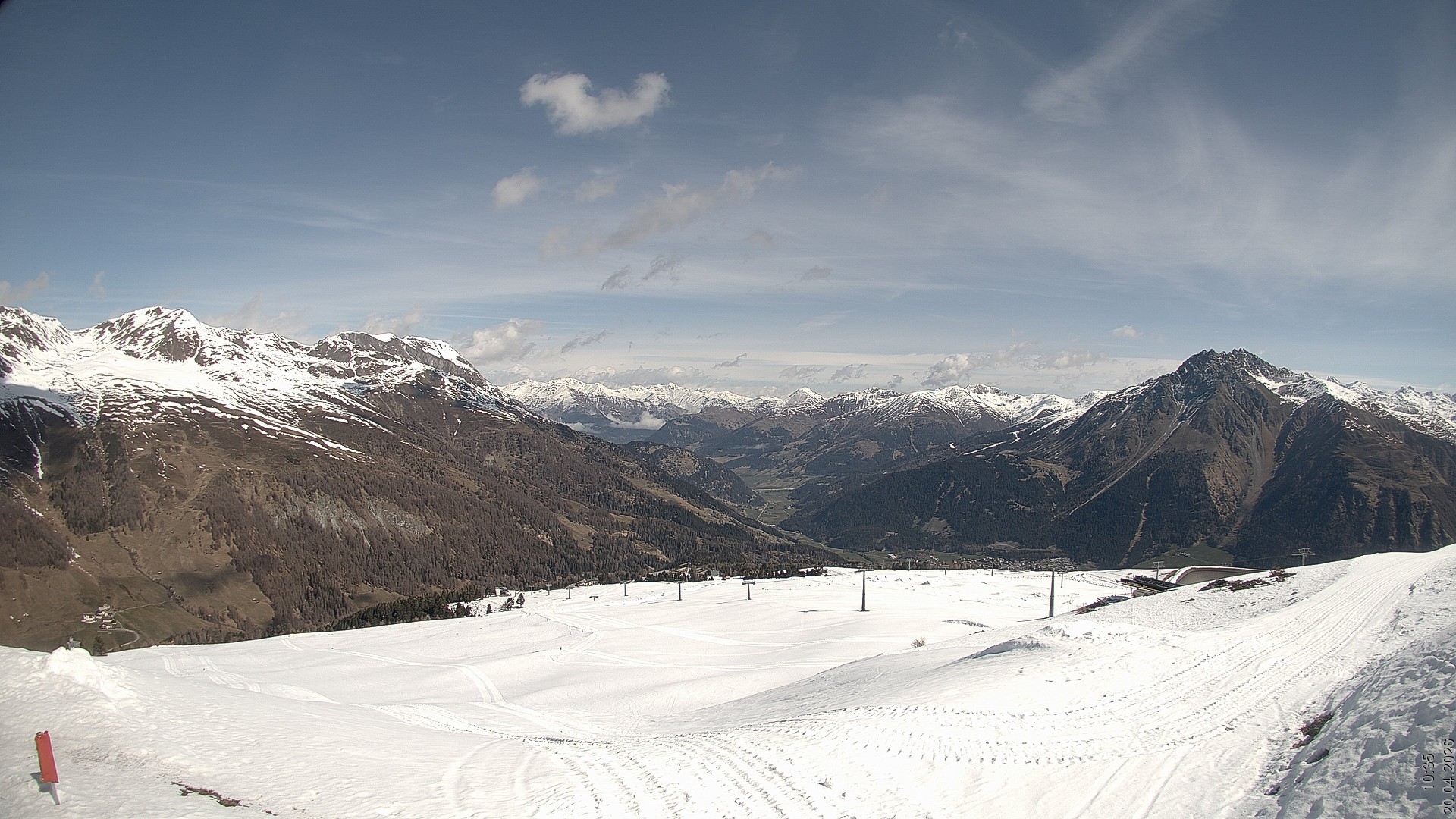 Archived image Webcam View Rojen Mountain, Vinschgau