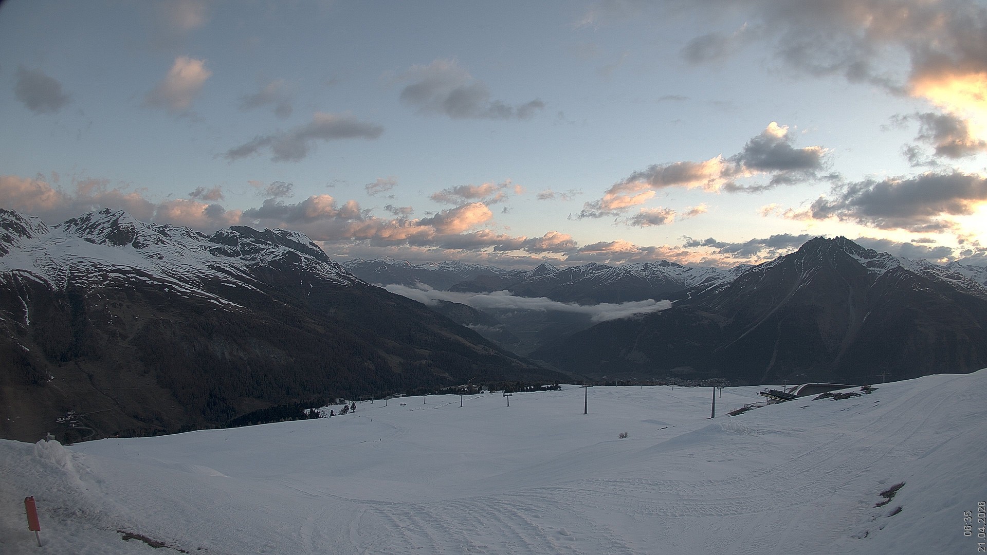 Archived image Webcam View Rojen Mountain, Vinschgau
