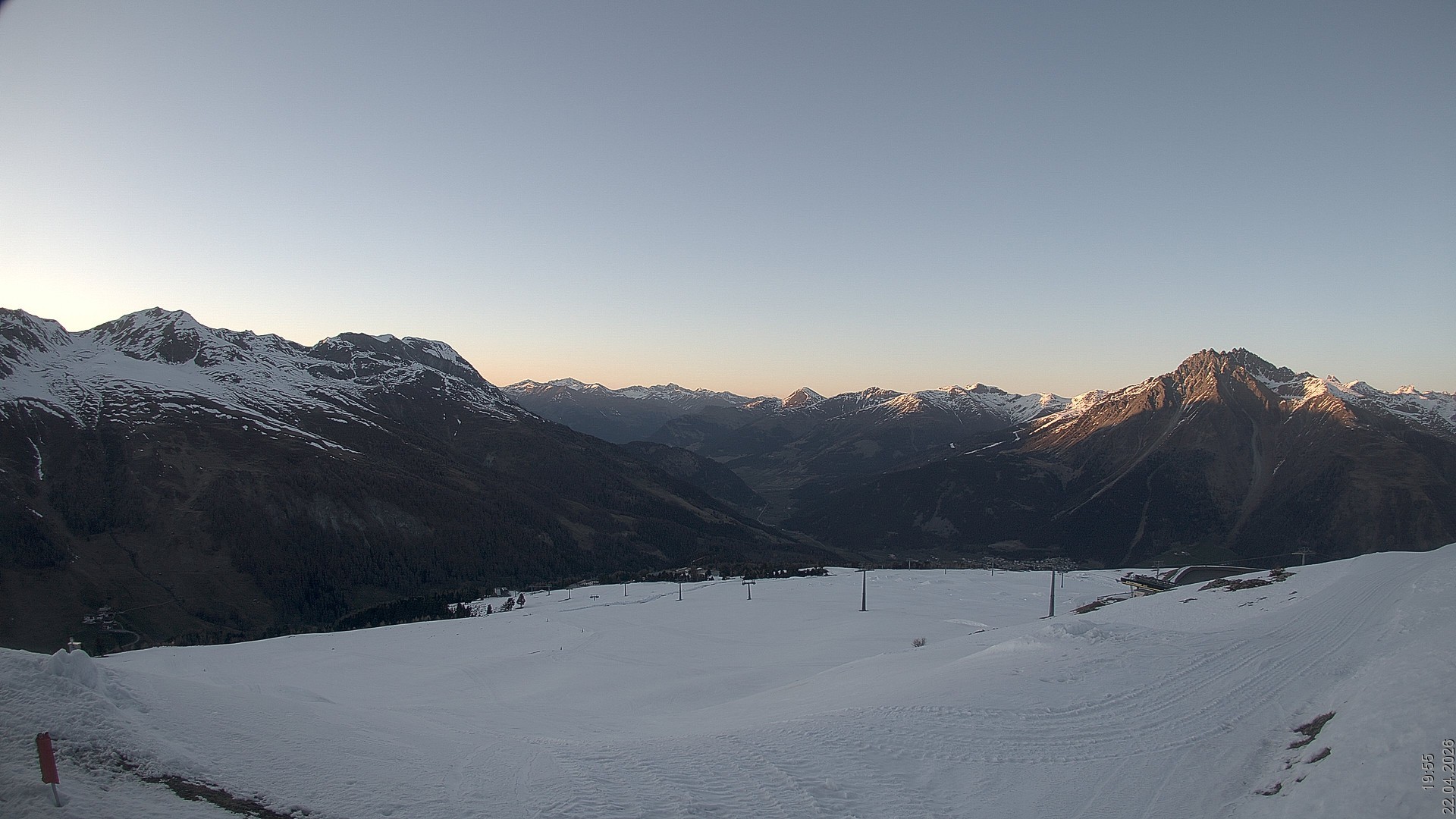 Archiv Foto Webcam Blick vom Rojen - Vinschgau