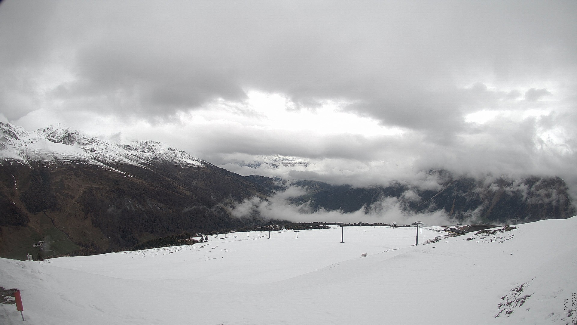 Archiv Foto Webcam Blick vom Rojen - Vinschgau