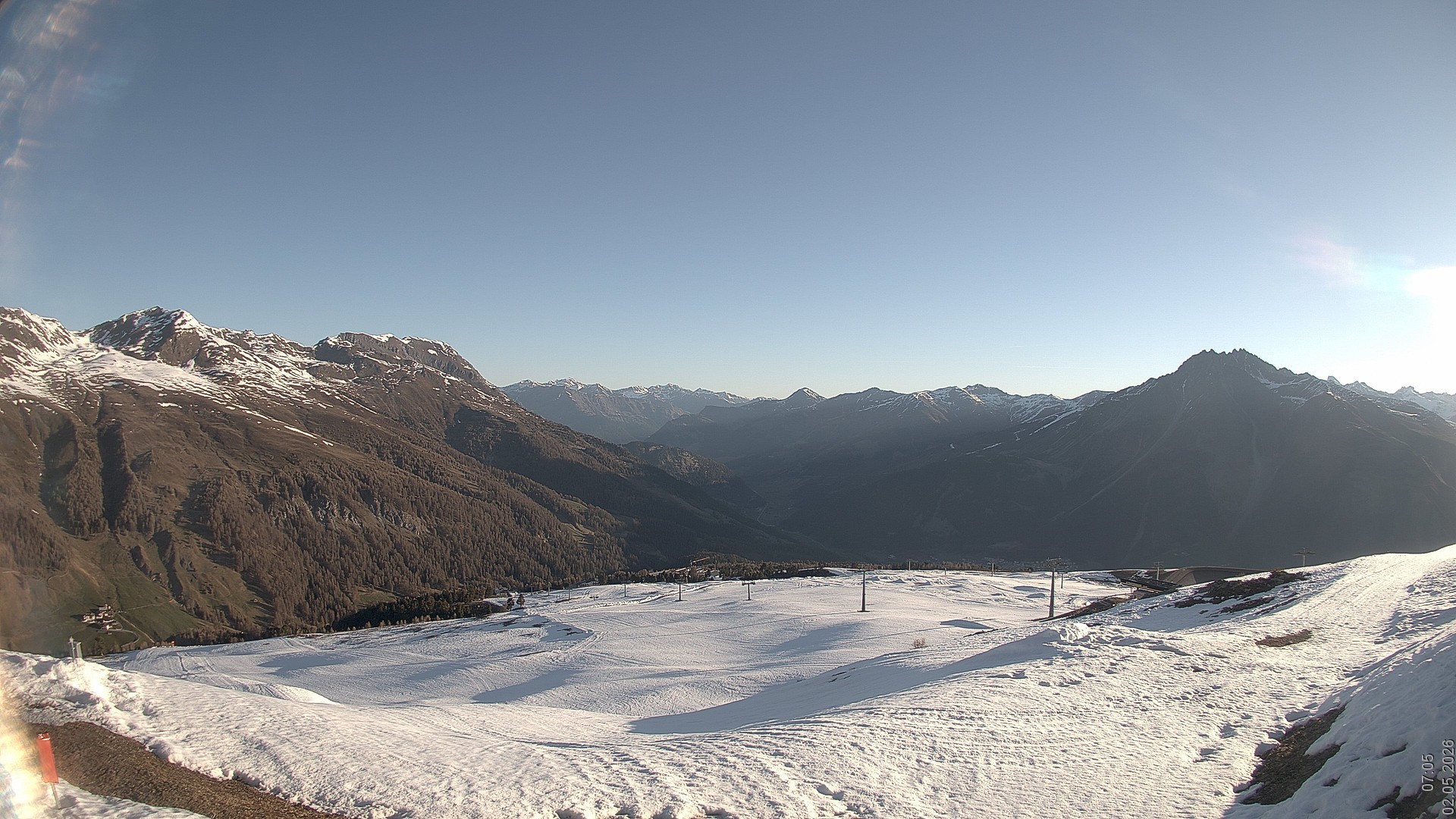 Archived image Webcam View Rojen Mountain, Vinschgau