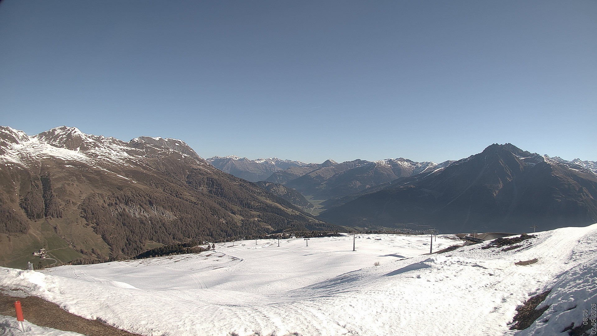 Archived image Webcam View Rojen Mountain, Vinschgau