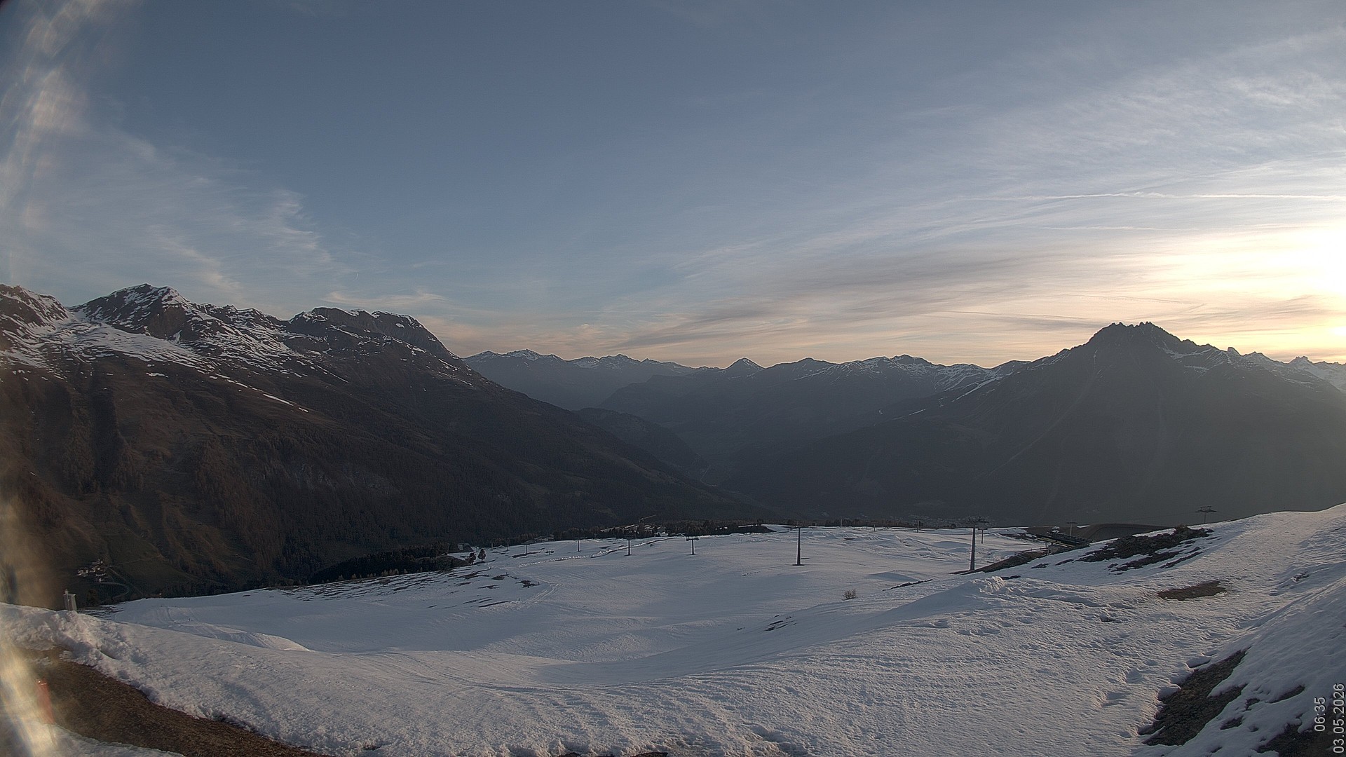 Archiv Foto Webcam Blick vom Rojen - Vinschgau