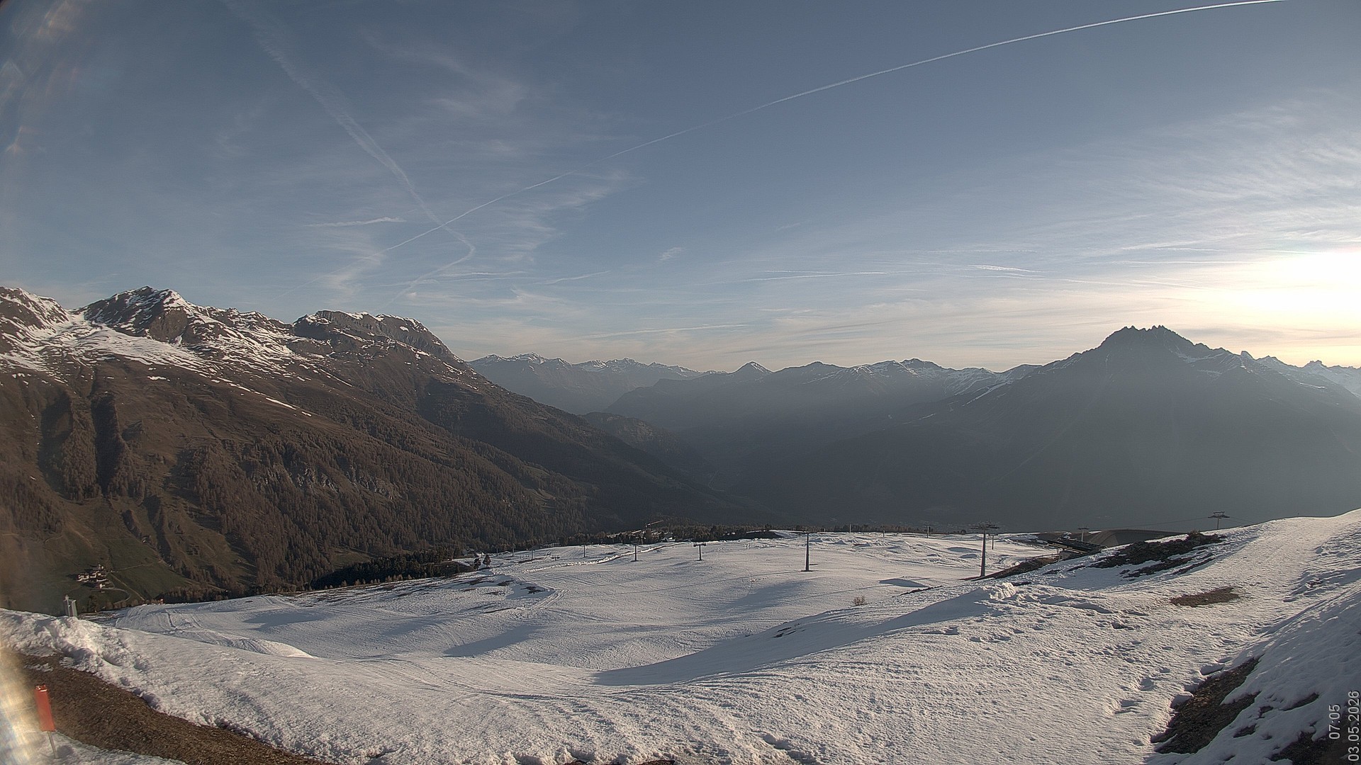 Archived image Webcam View Rojen Mountain, Vinschgau