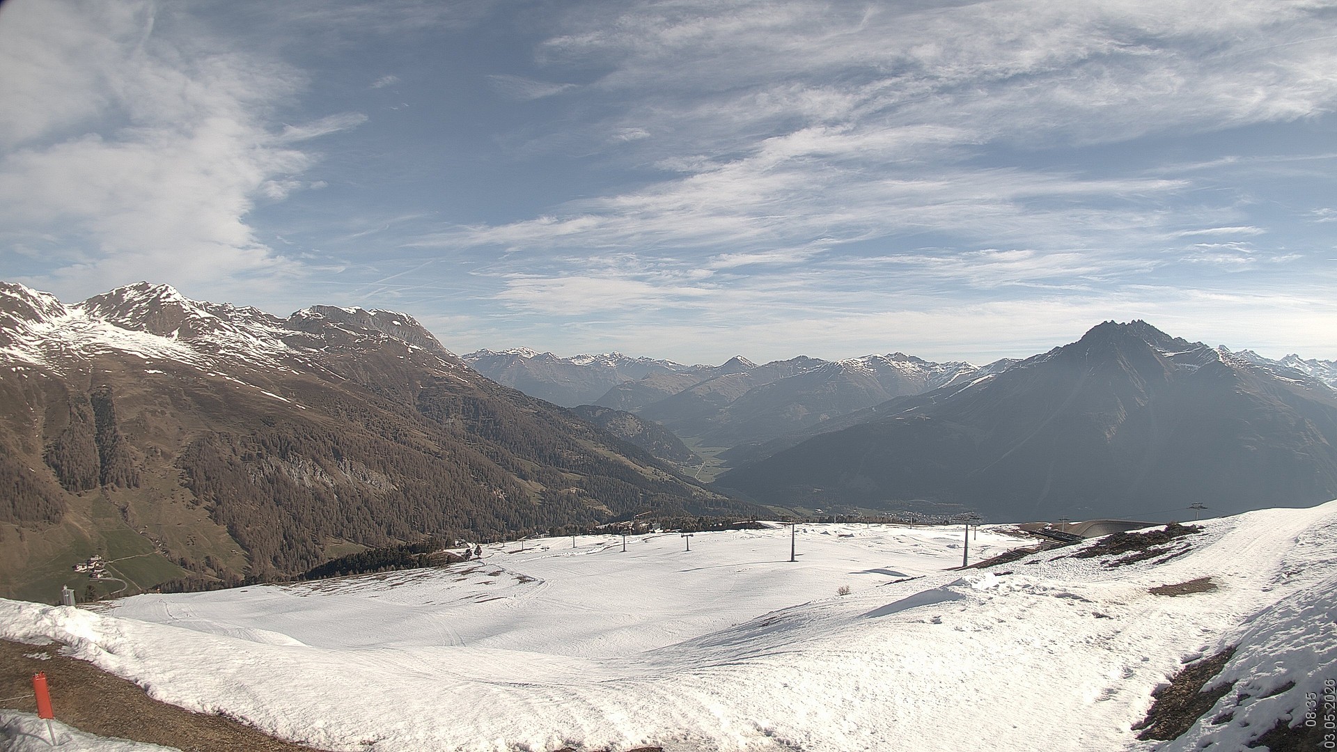Archived image Webcam View Rojen Mountain, Vinschgau