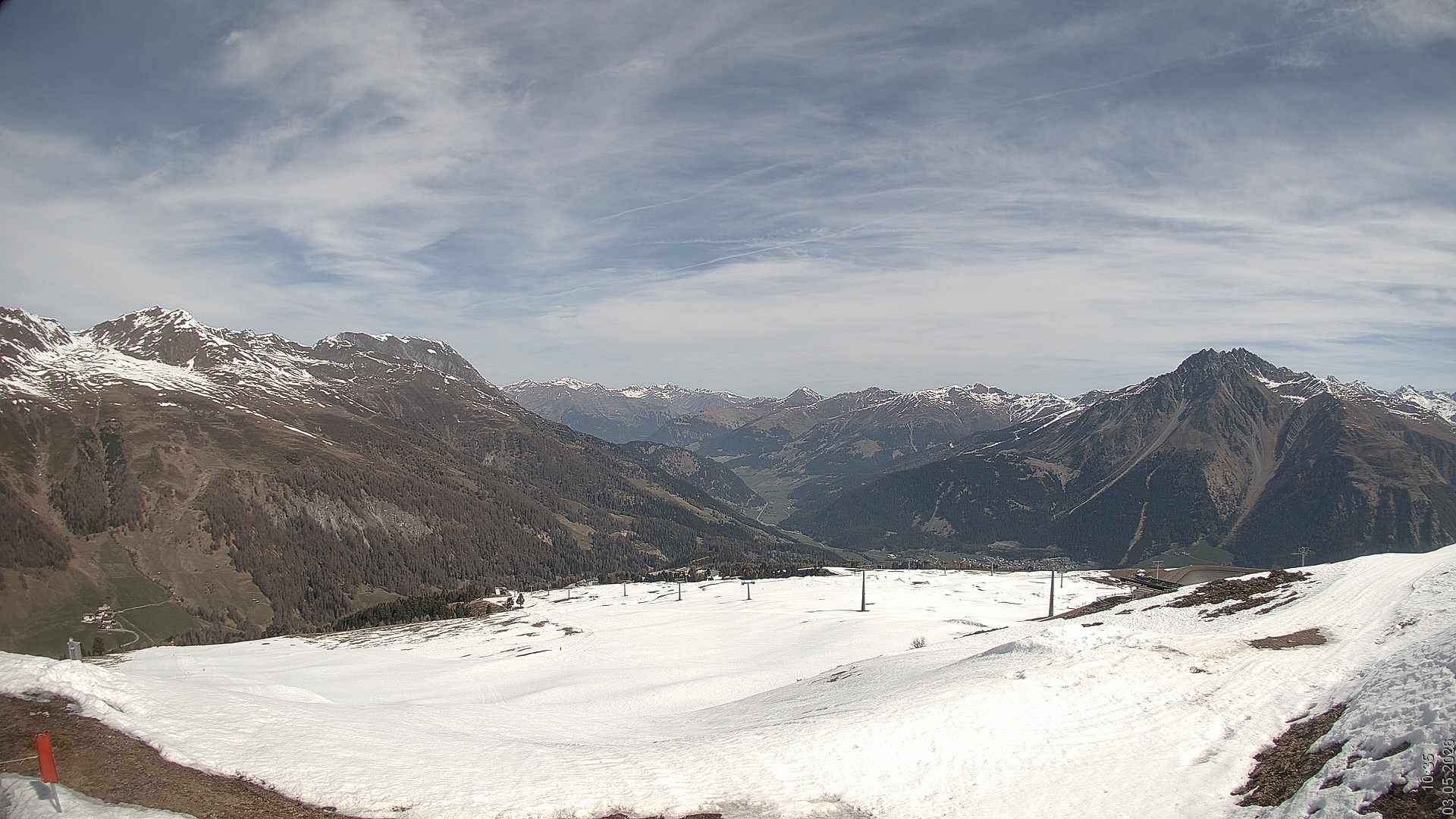 Archived image Webcam View Rojen Mountain, Vinschgau