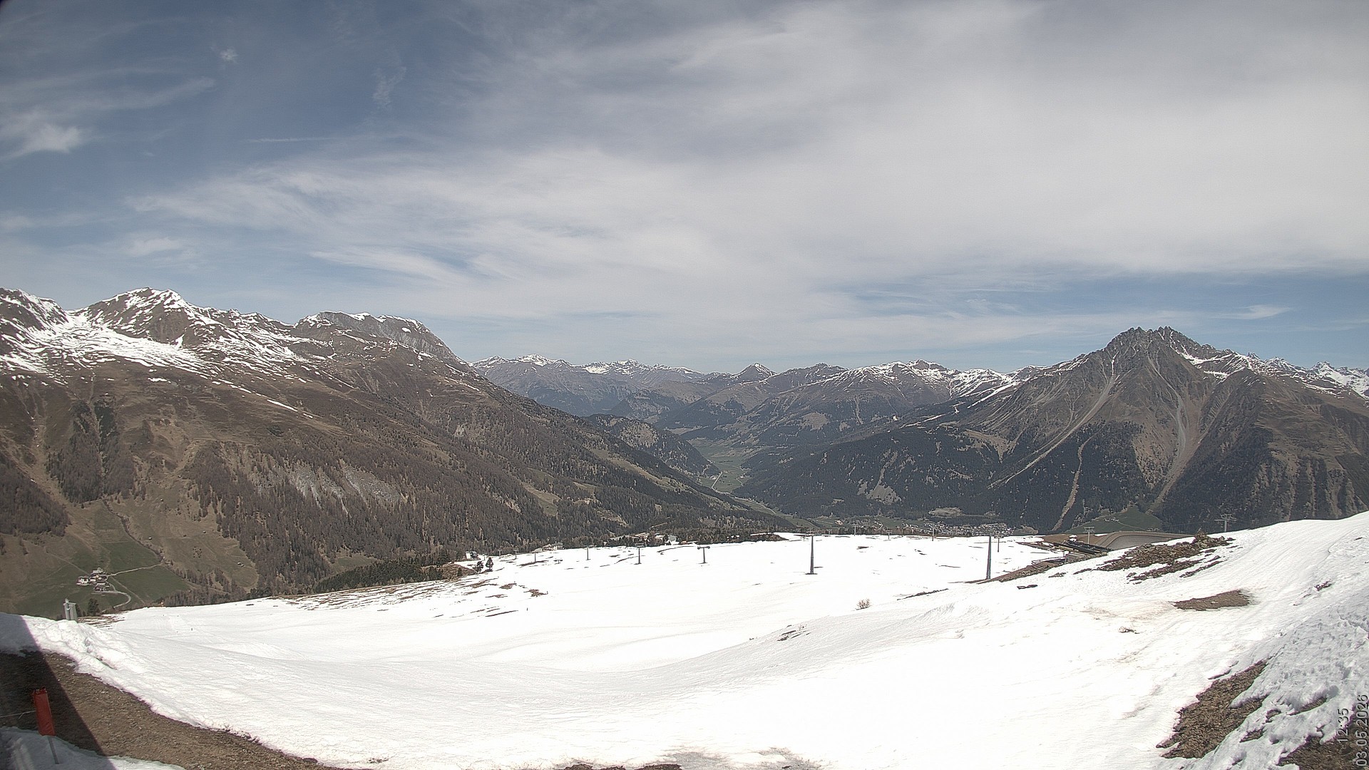 Archived image Webcam View Rojen Mountain, Vinschgau