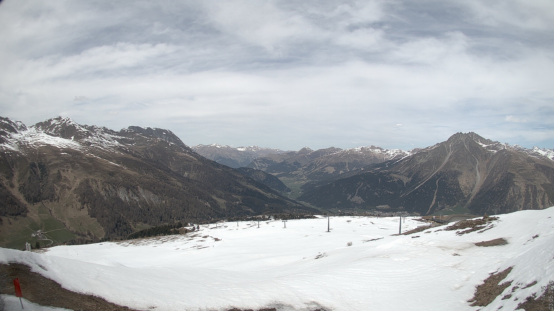 Archived image Webcam View Rojen Mountain, Vinschgau