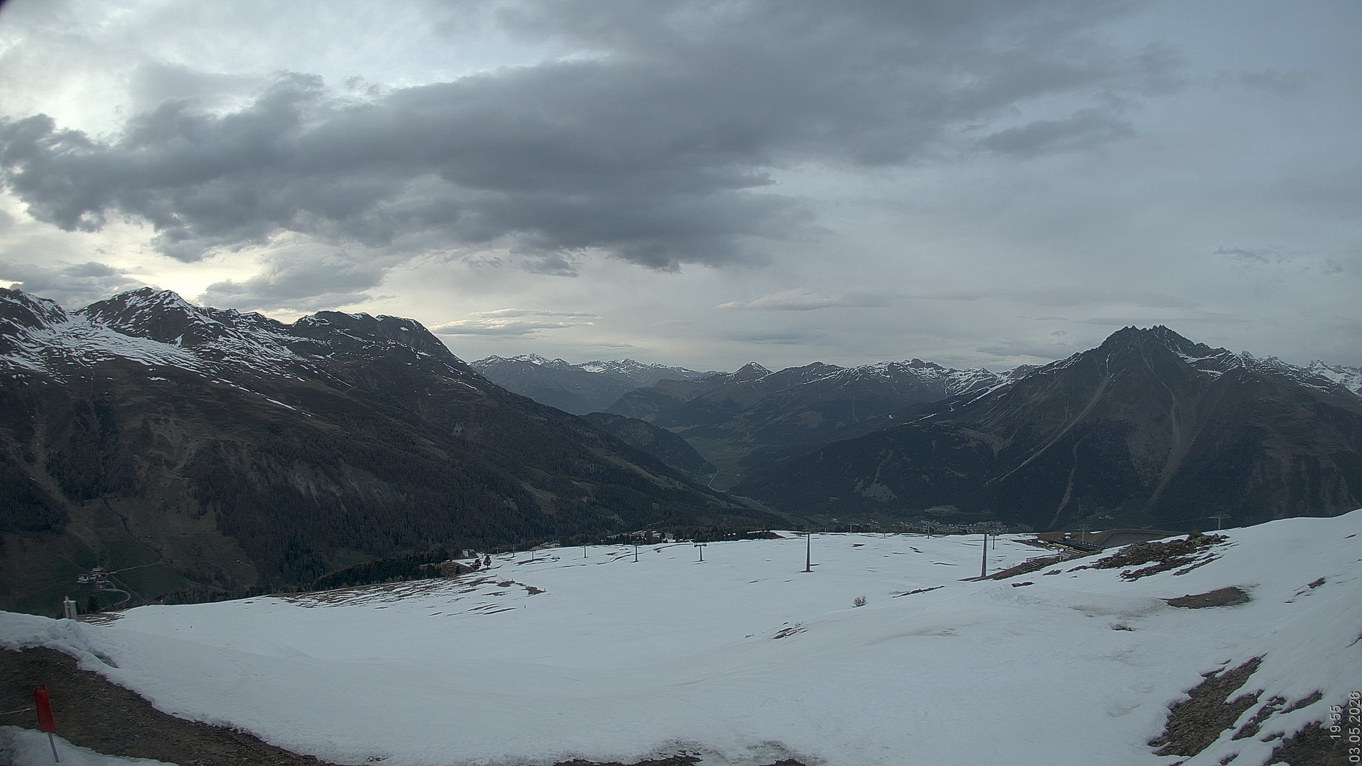 Archiv Foto Webcam Blick vom Rojen - Vinschgau