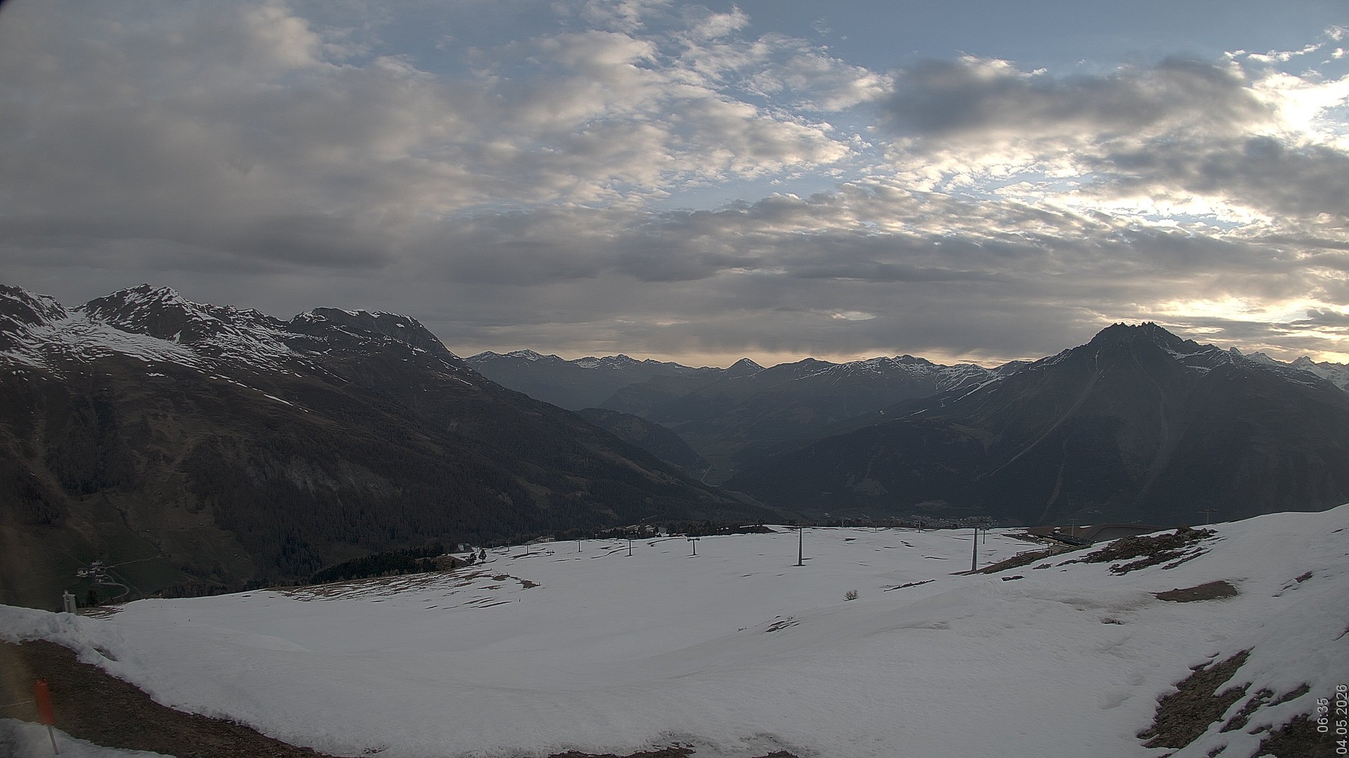 Archiv Foto Webcam Blick vom Rojen - Vinschgau