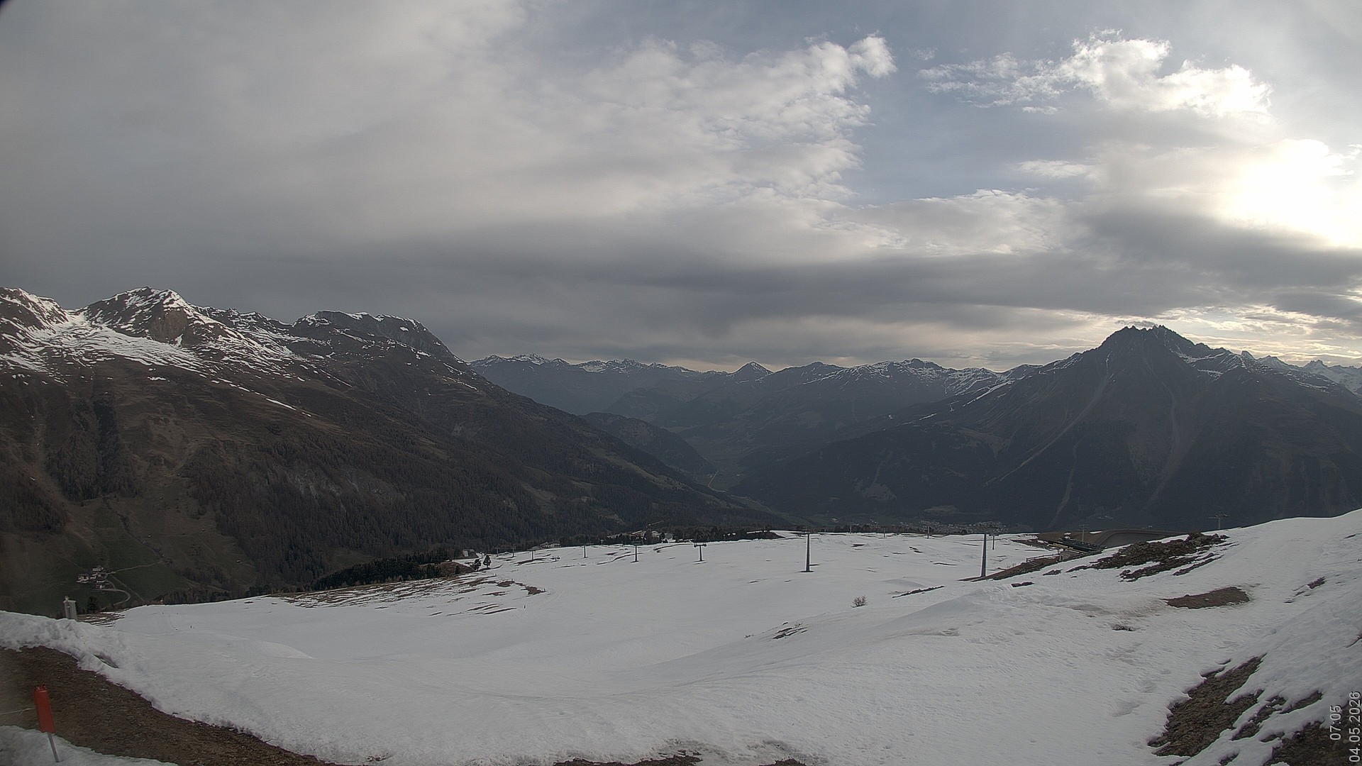 Archiv Foto Webcam Blick vom Rojen - Vinschgau