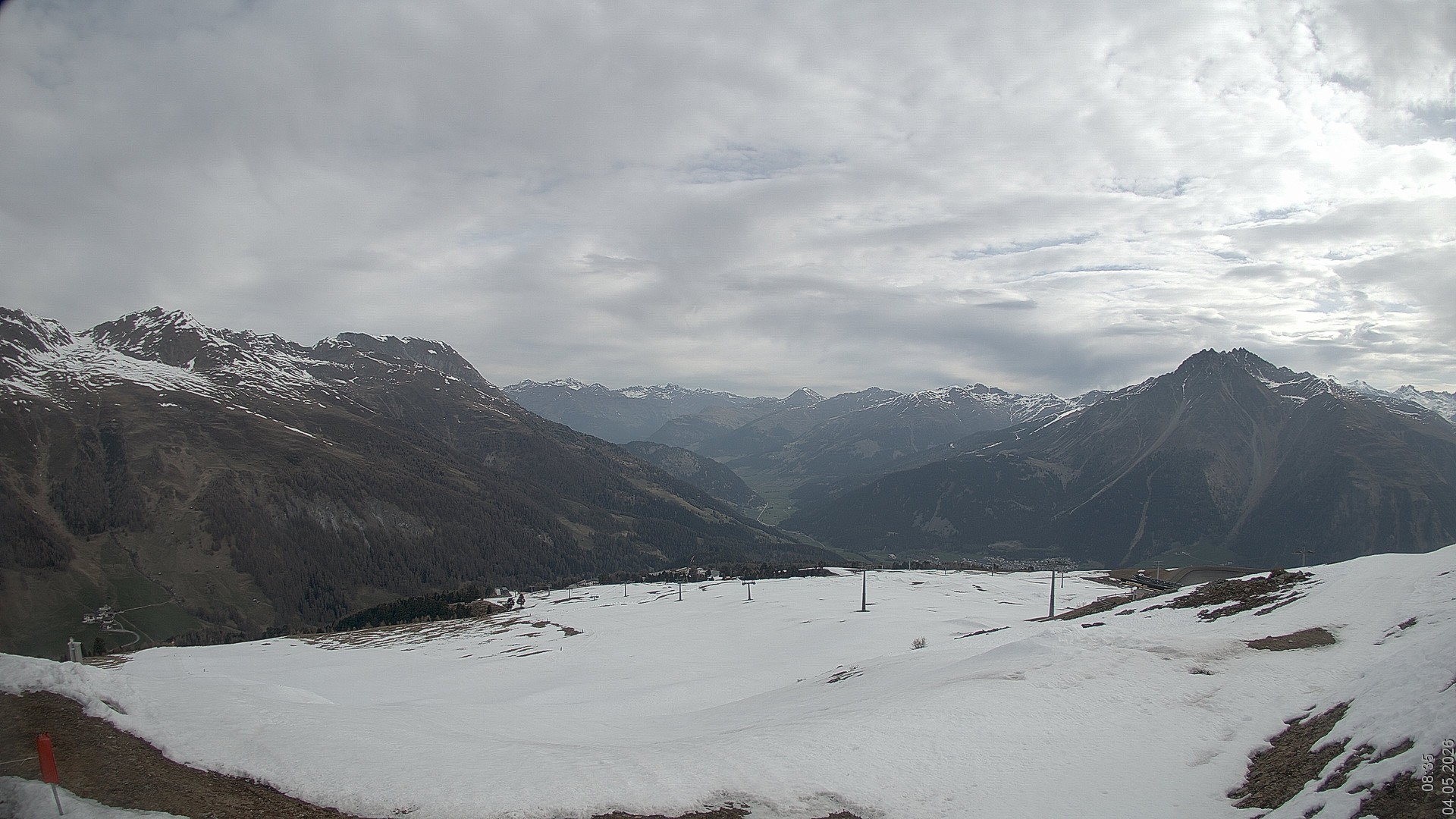 Archiv Foto Webcam Blick vom Rojen - Vinschgau