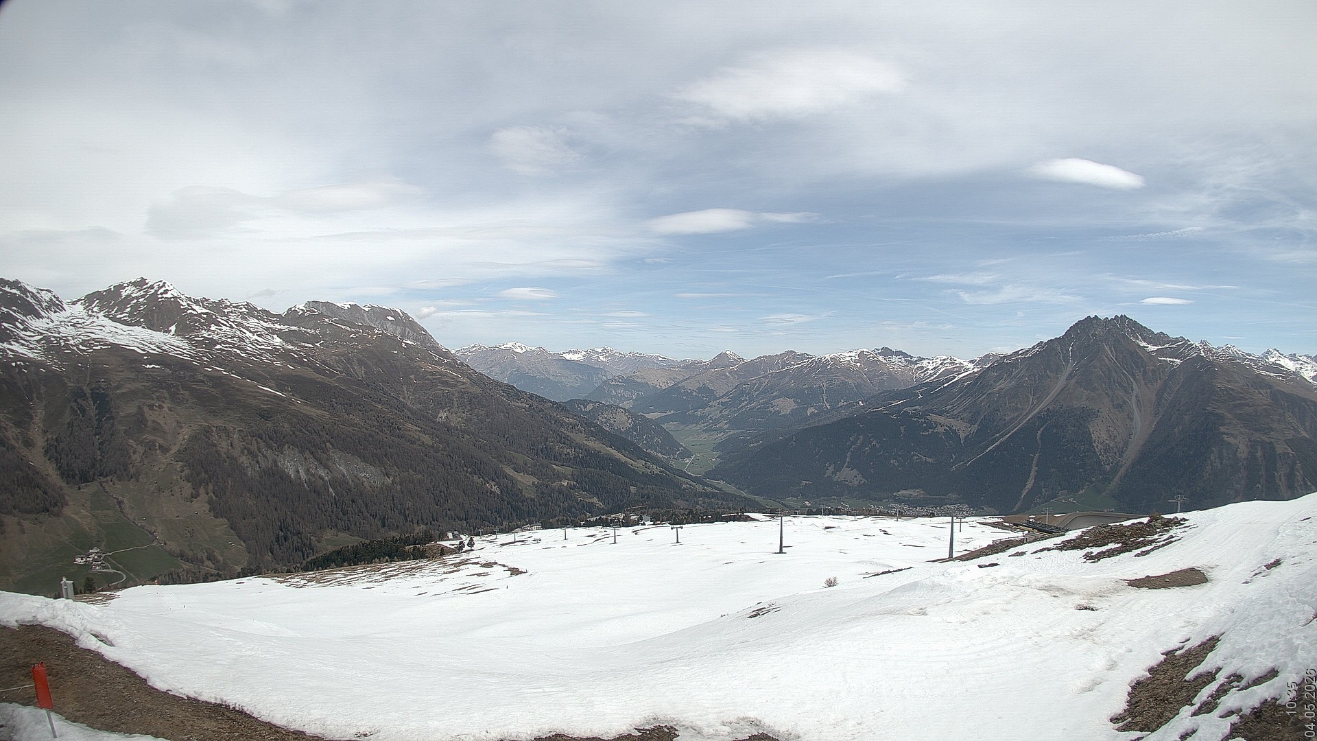 Archiv Foto Webcam Blick vom Rojen - Vinschgau