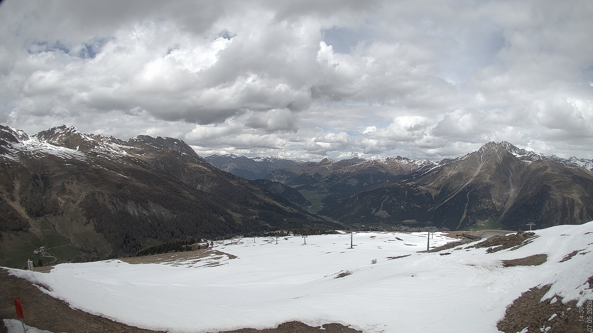 Archived image Webcam View Rojen Mountain, Vinschgau