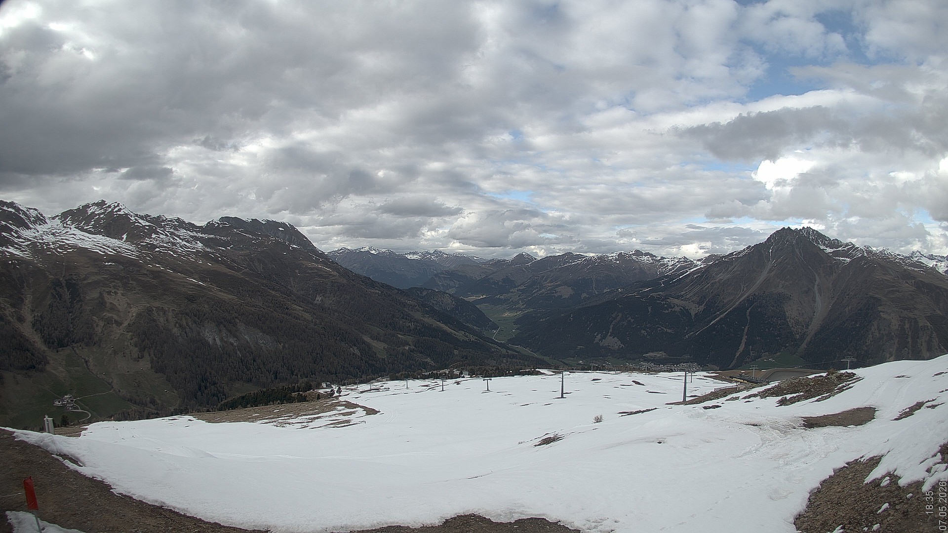Archived image Webcam View Rojen Mountain, Vinschgau