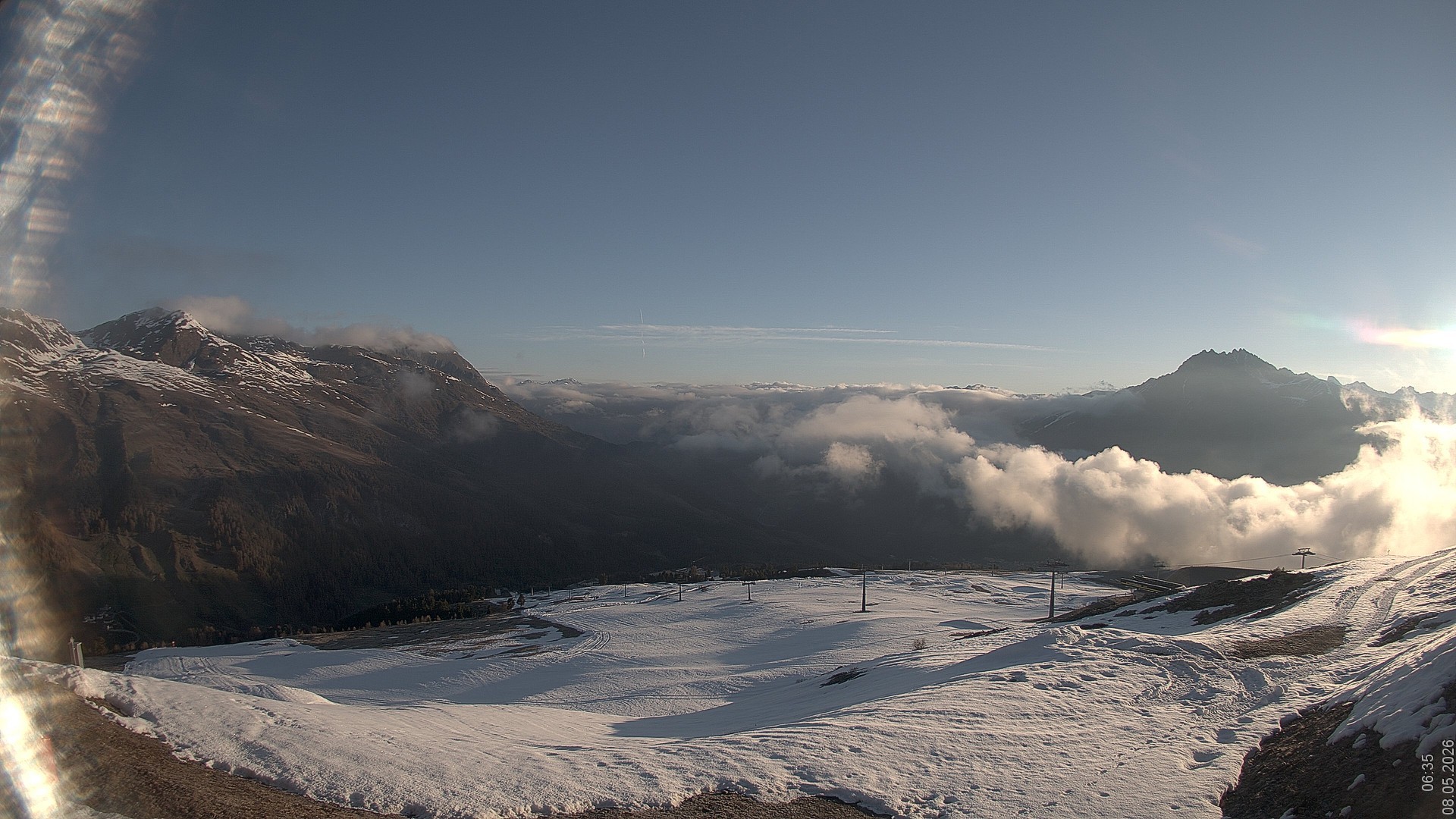 Archived image Webcam View Rojen Mountain, Vinschgau